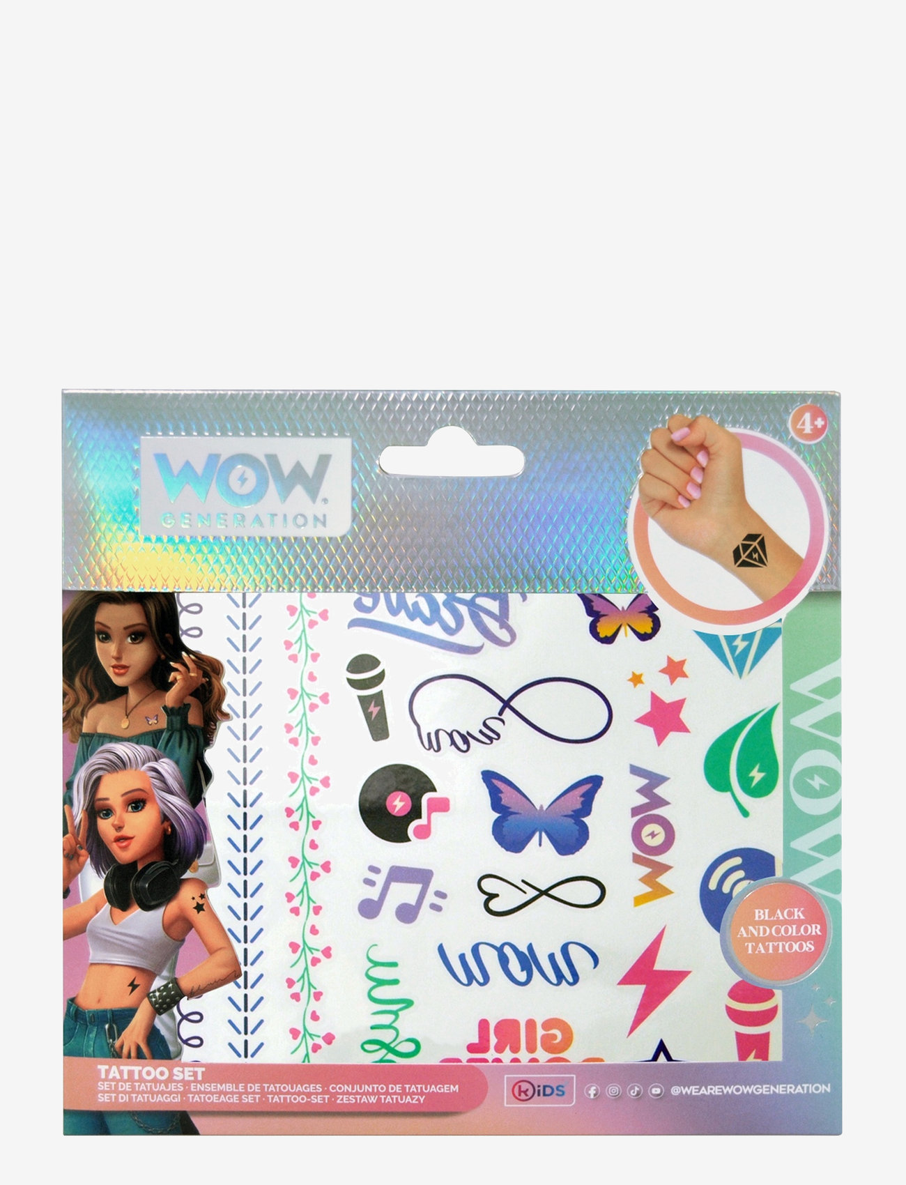 WOW Generation - WOW® Generation, Tattoo Set, 50 colour & bla/white - multi coloured - 0