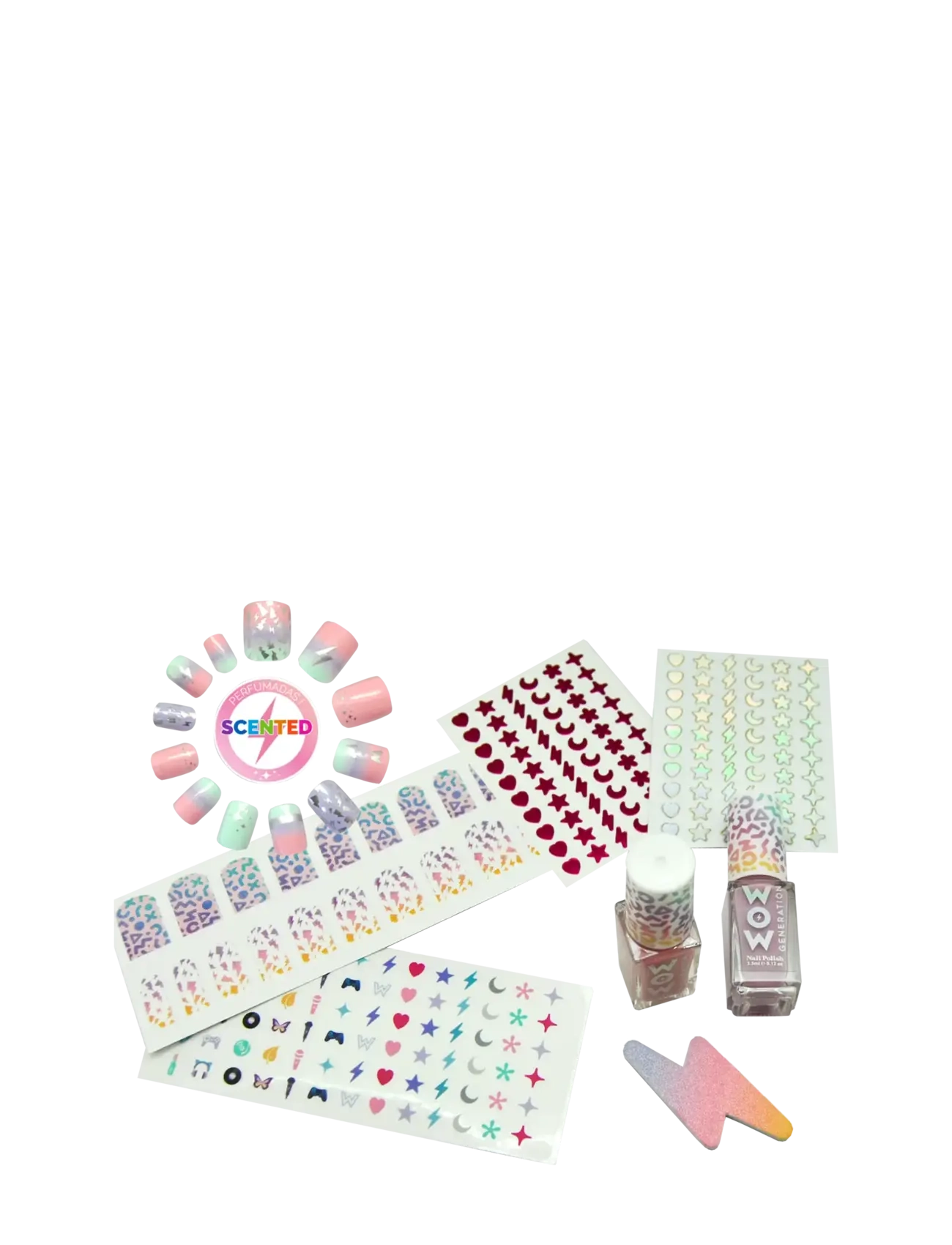 WOW Generation - WOW® Generation, DIY Nail Kit with scented nails - makijaż - multi coloured - 1