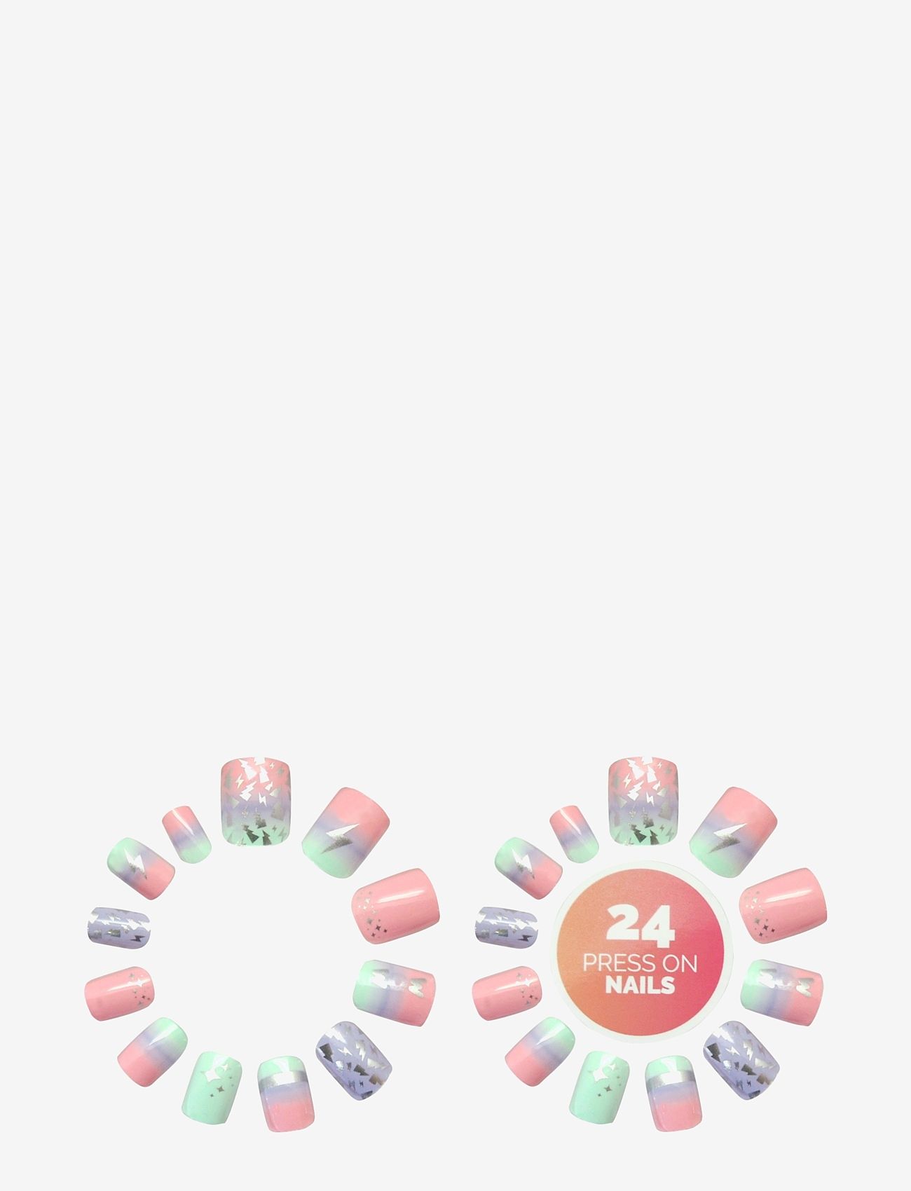 WOW Generation - WOW® Generation, Press on Nails, 24 pcs./pack - lowest prices - multi coloured - 2