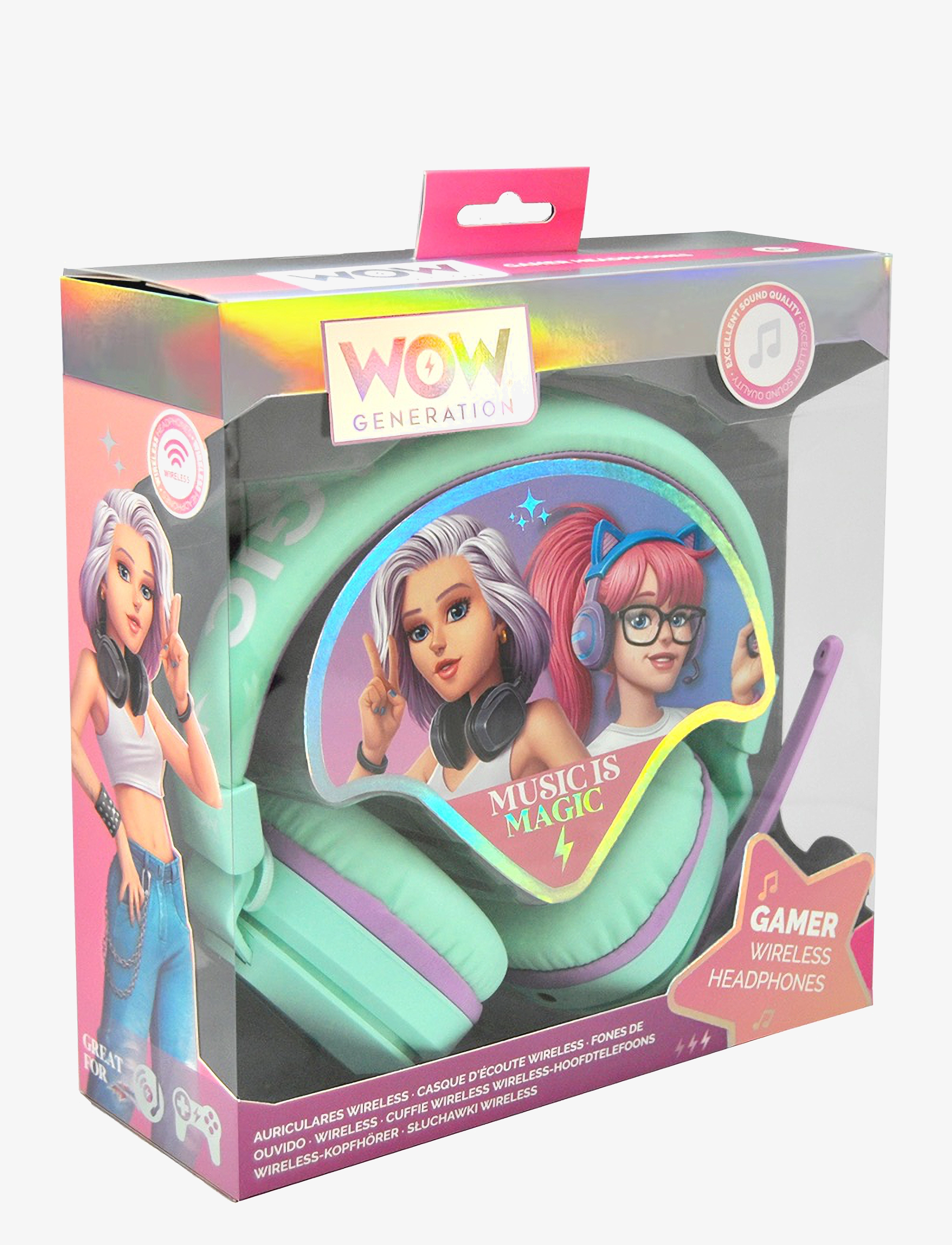WOW Generation Wow Generation, Bluetooth Headphones, Børn, Electronic & Media, Multi/mønstret, Str: ONE SIZE