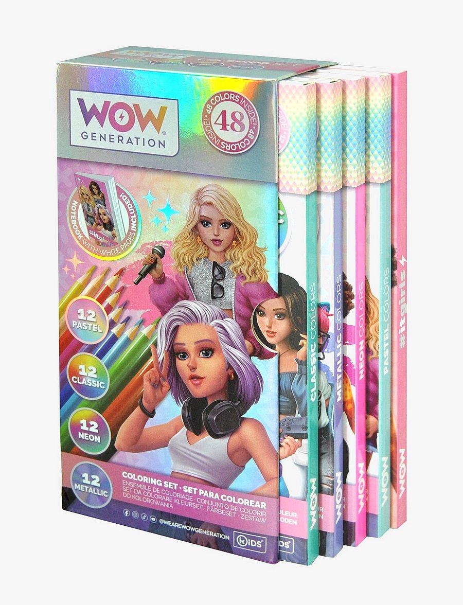 WOW Generation - WOW® Generation, Colouring Set w/48 color pencils - multi coloured - 0