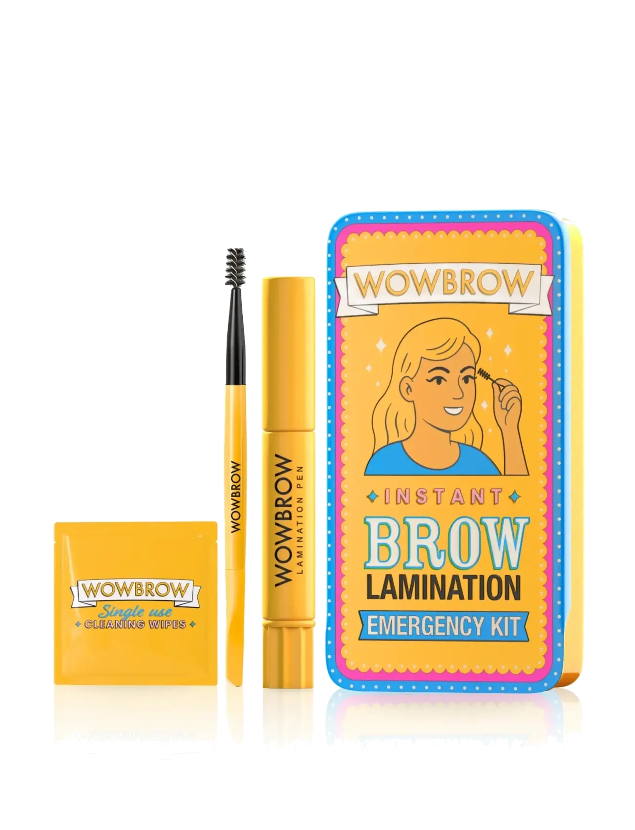 WOWBROW Instant Lamination Kit, Øjenbryns- og øjenvippefarve, Nude, Str: 2 ML