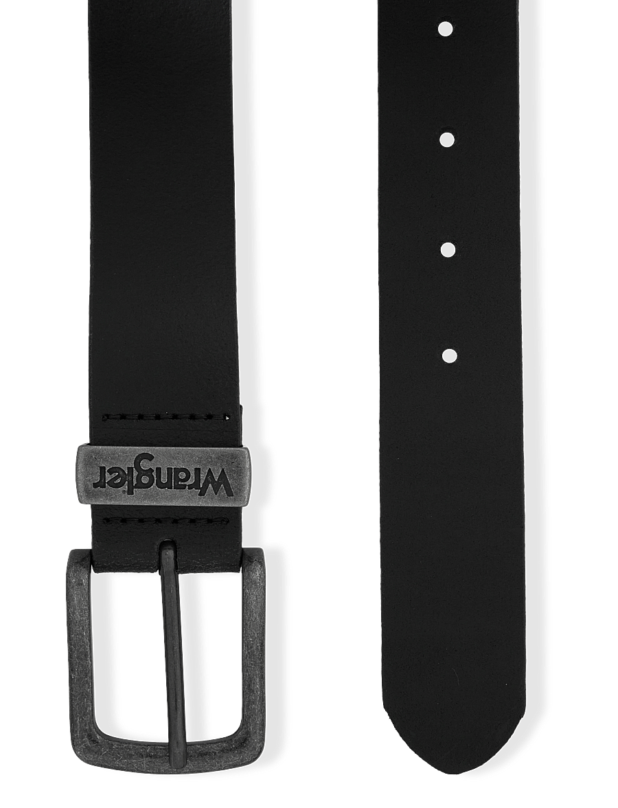Wrangler - METAL LOOP - klassiska skärp - black - 2