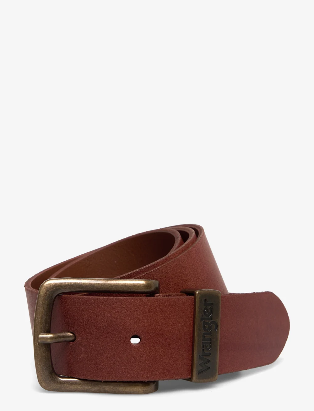 Wrangler - METAL LOOP - klassiska skärp - cognac - 1