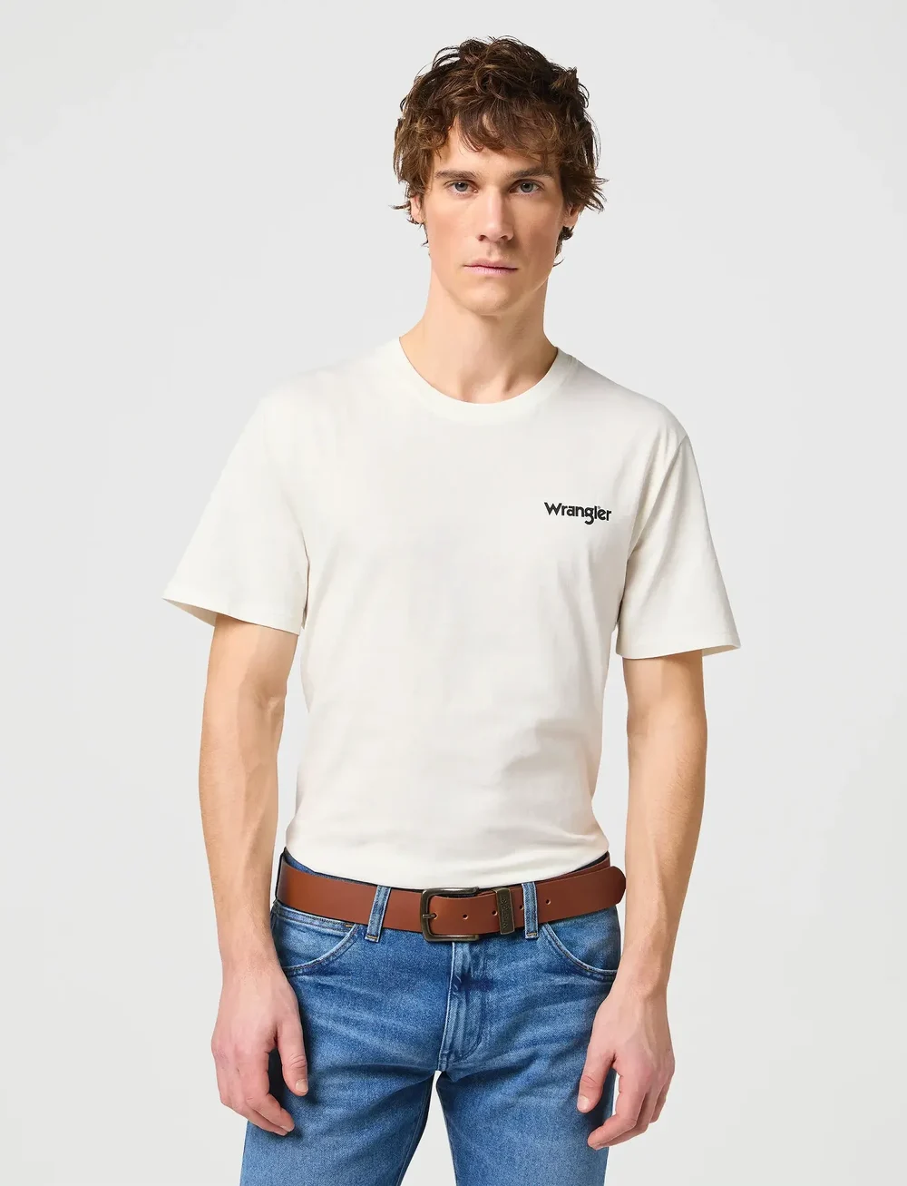 Wrangler - METAL LOOP - klassiska skärp - cognac - 0