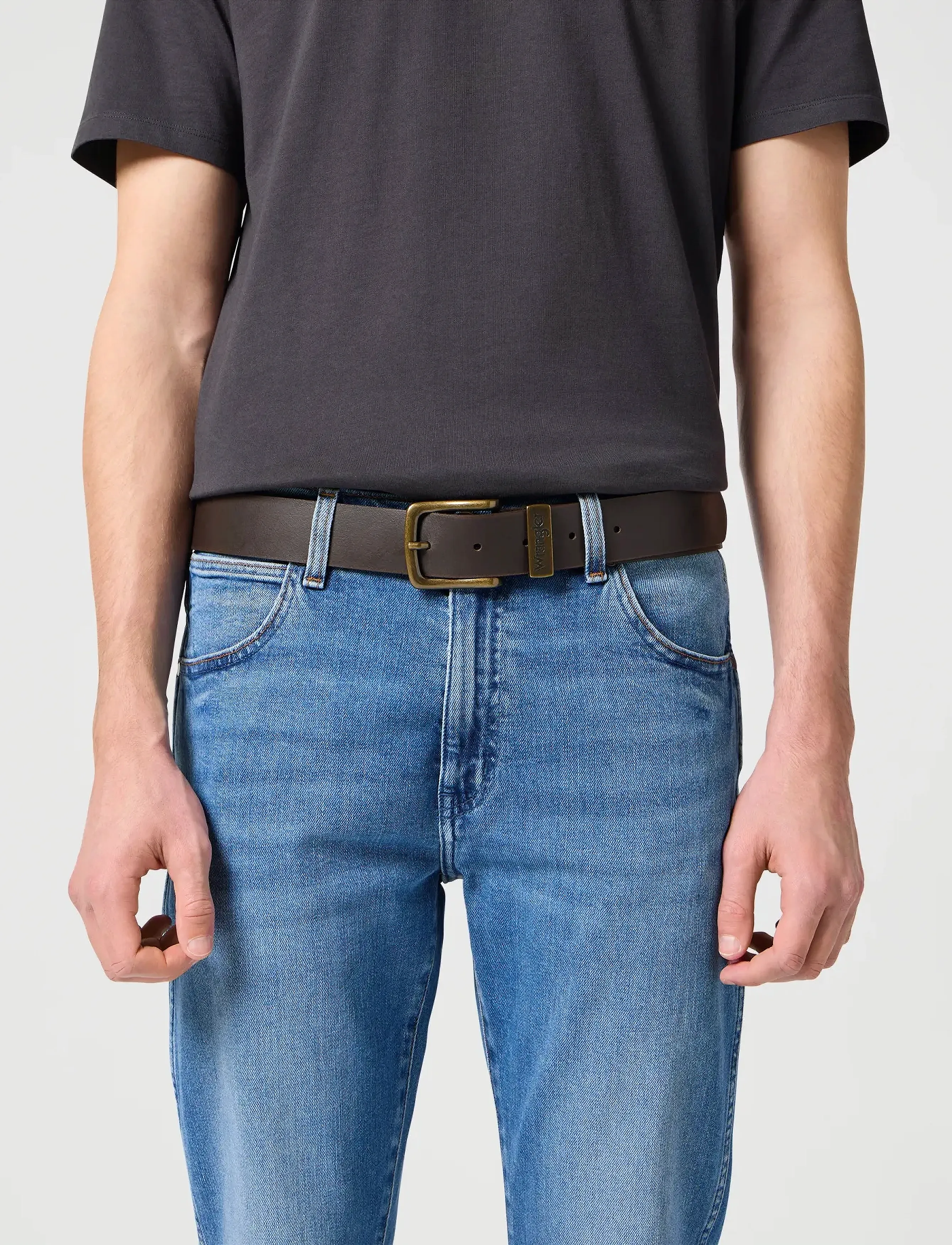 Wrangler Metal Loop, Mænd, Bælte, Sort, Str: 85