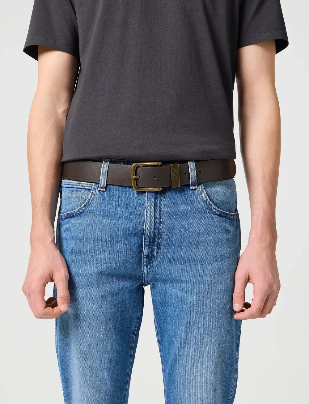 Wrangler - METAL LOOP - klassikalised vööd - brown - 0