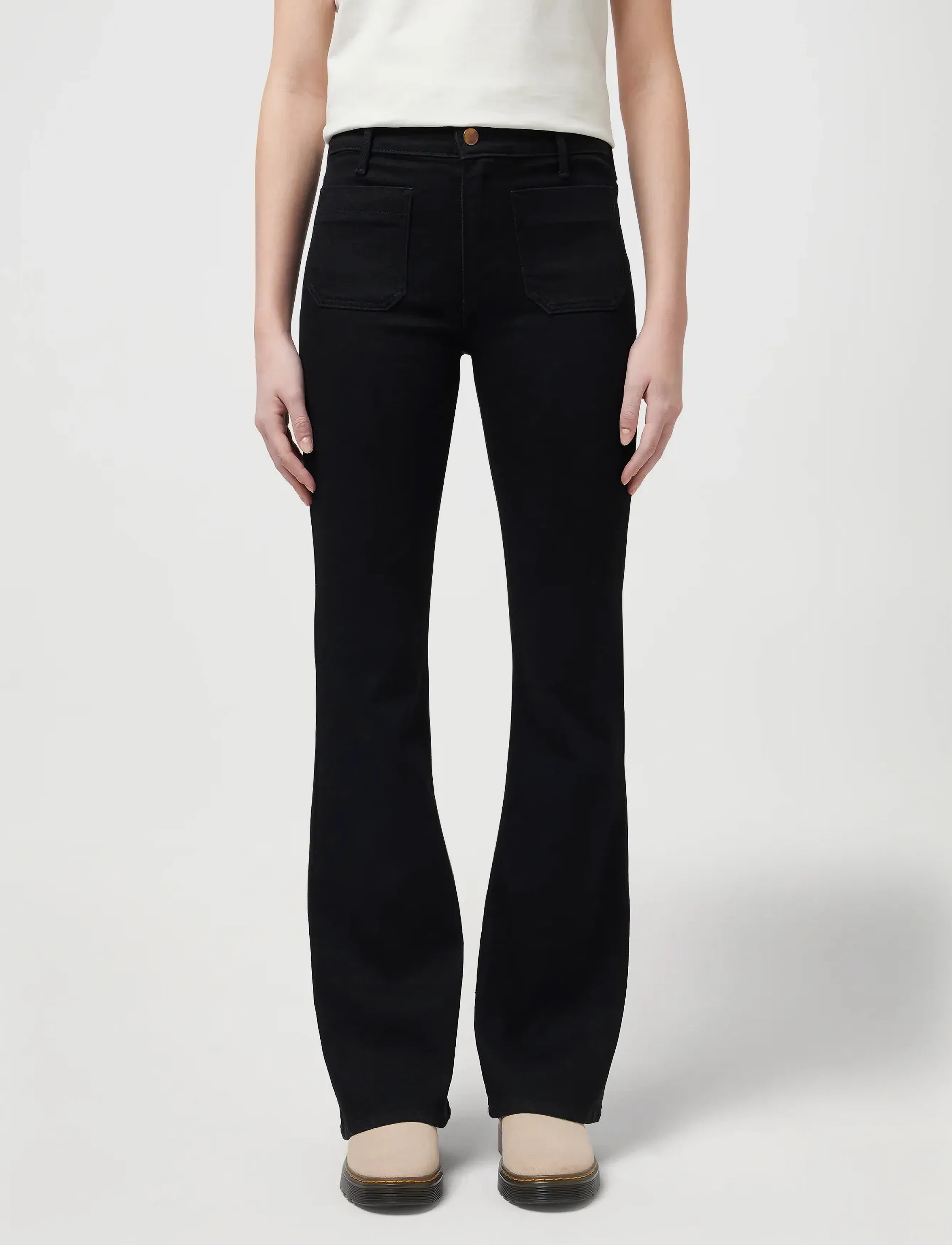 Wrangler Flare, 26 x 34, Jeans, Schwarz - Flares, Frauen