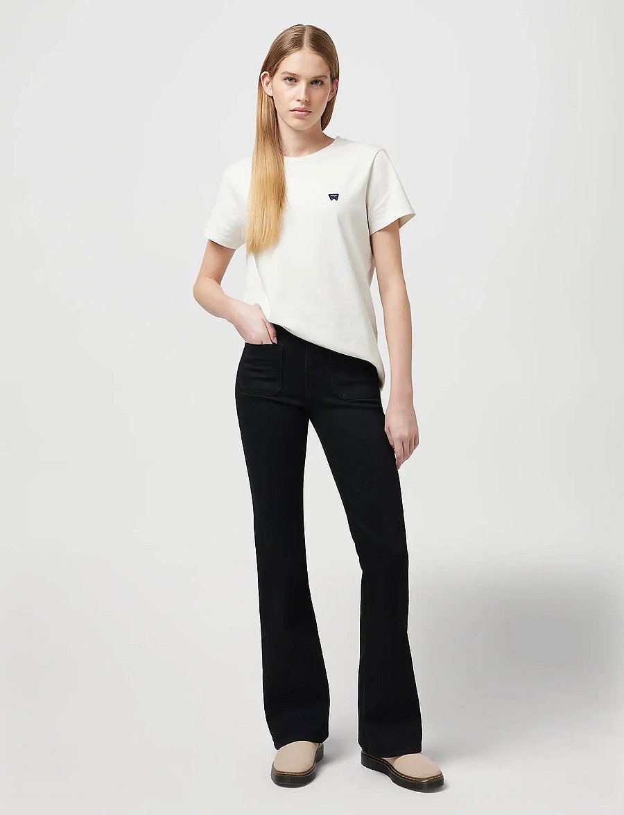 Wrangler - FLARE - utsvängda jeans - retro black - 3
