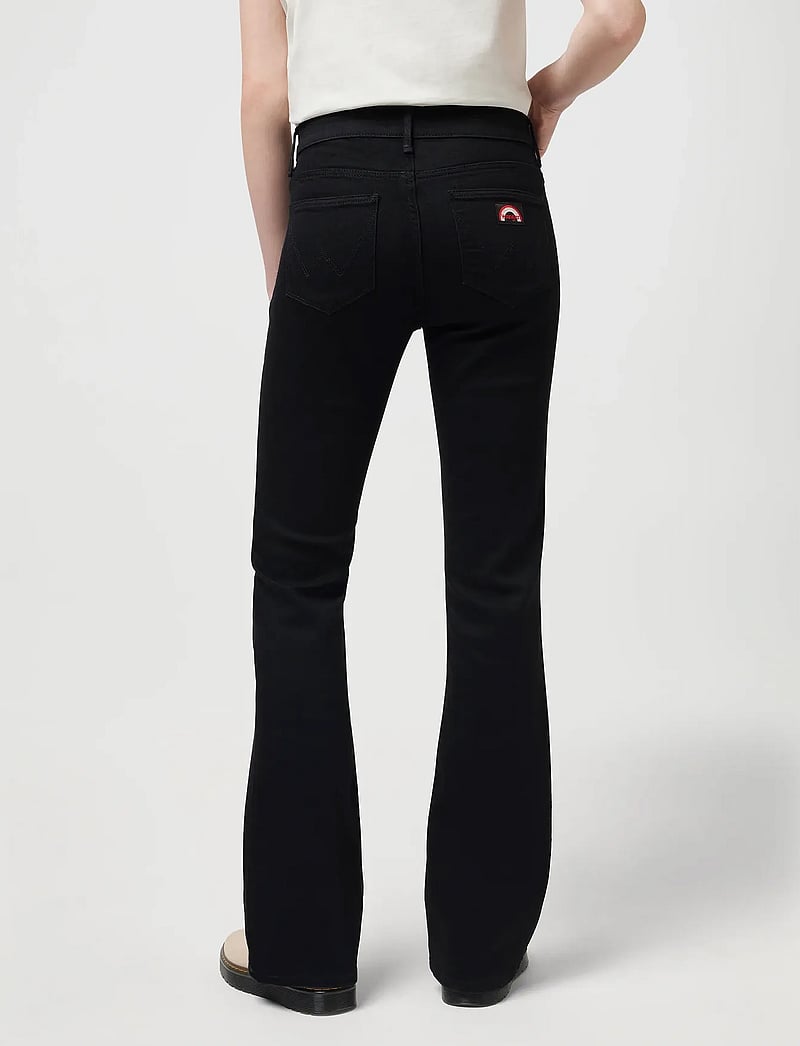Wrangler - FLARE - flared jeans - retro black - 4