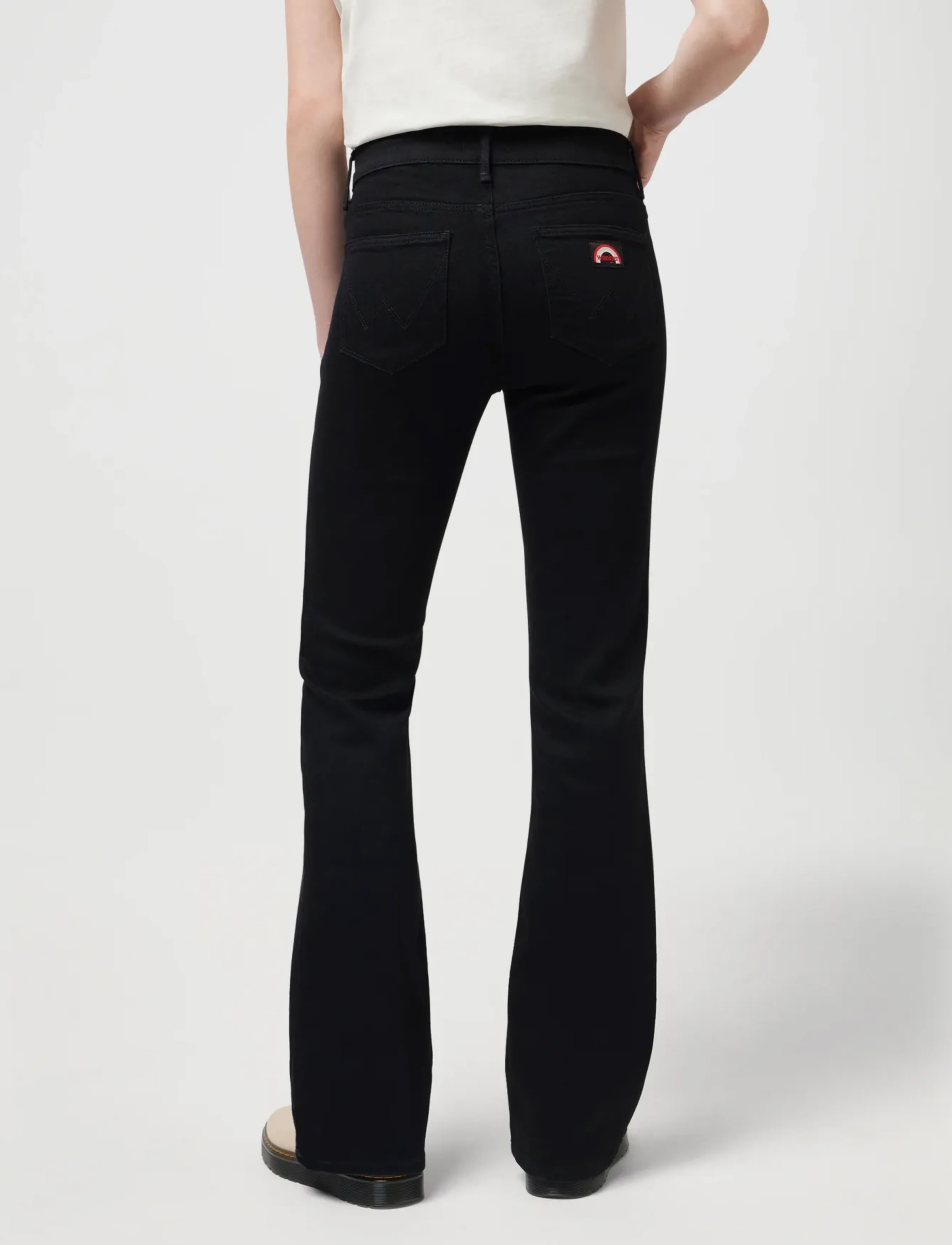 Wrangler - FLARE - utsvängda jeans - retro black - 4
