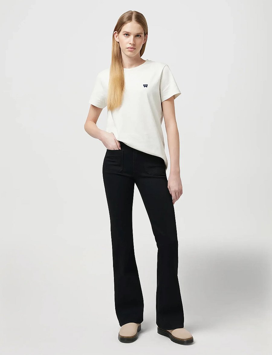 Wrangler - FLARE - utsvängda jeans - retro black - 3