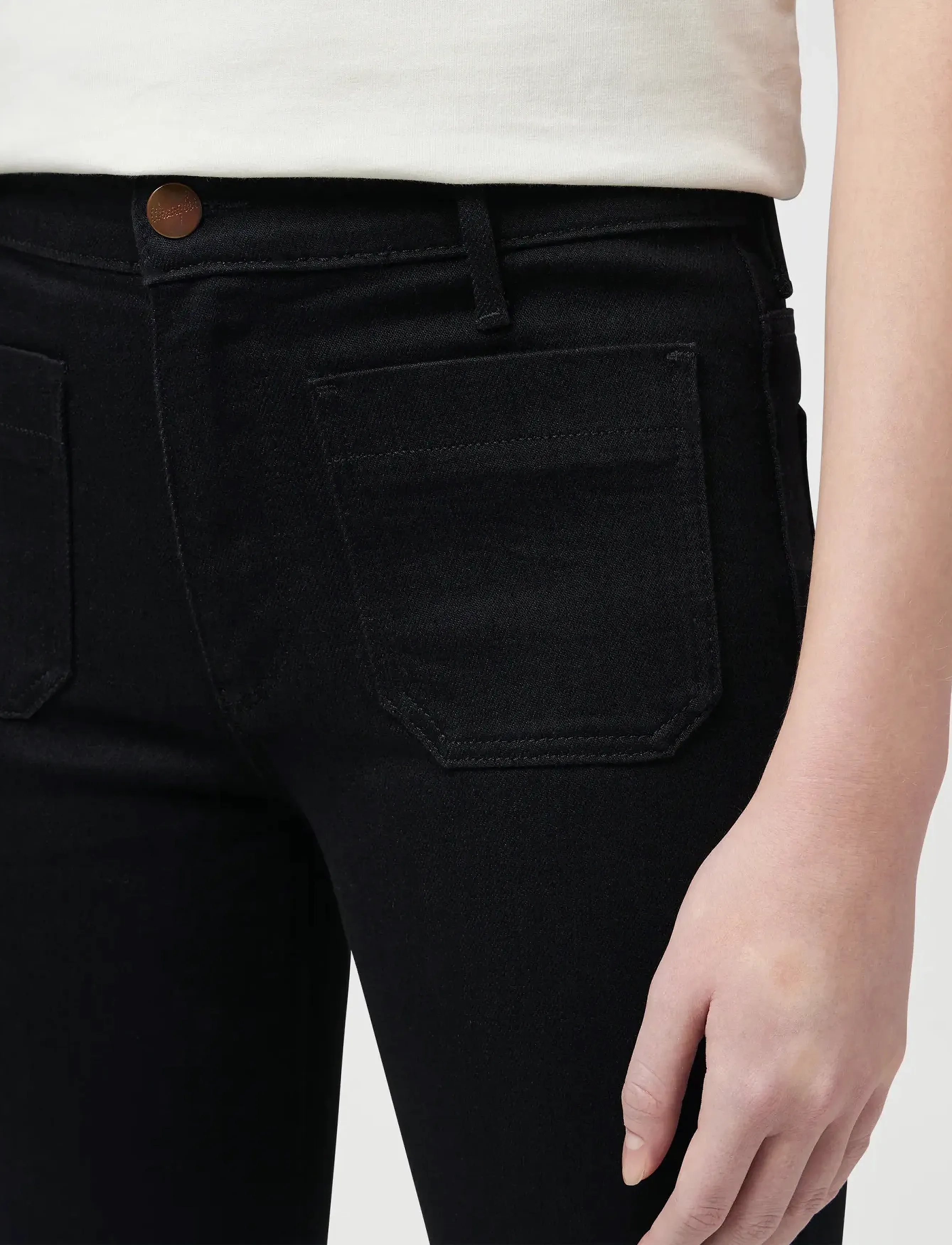 Wrangler - FLARE - utsvängda jeans - retro black - 5