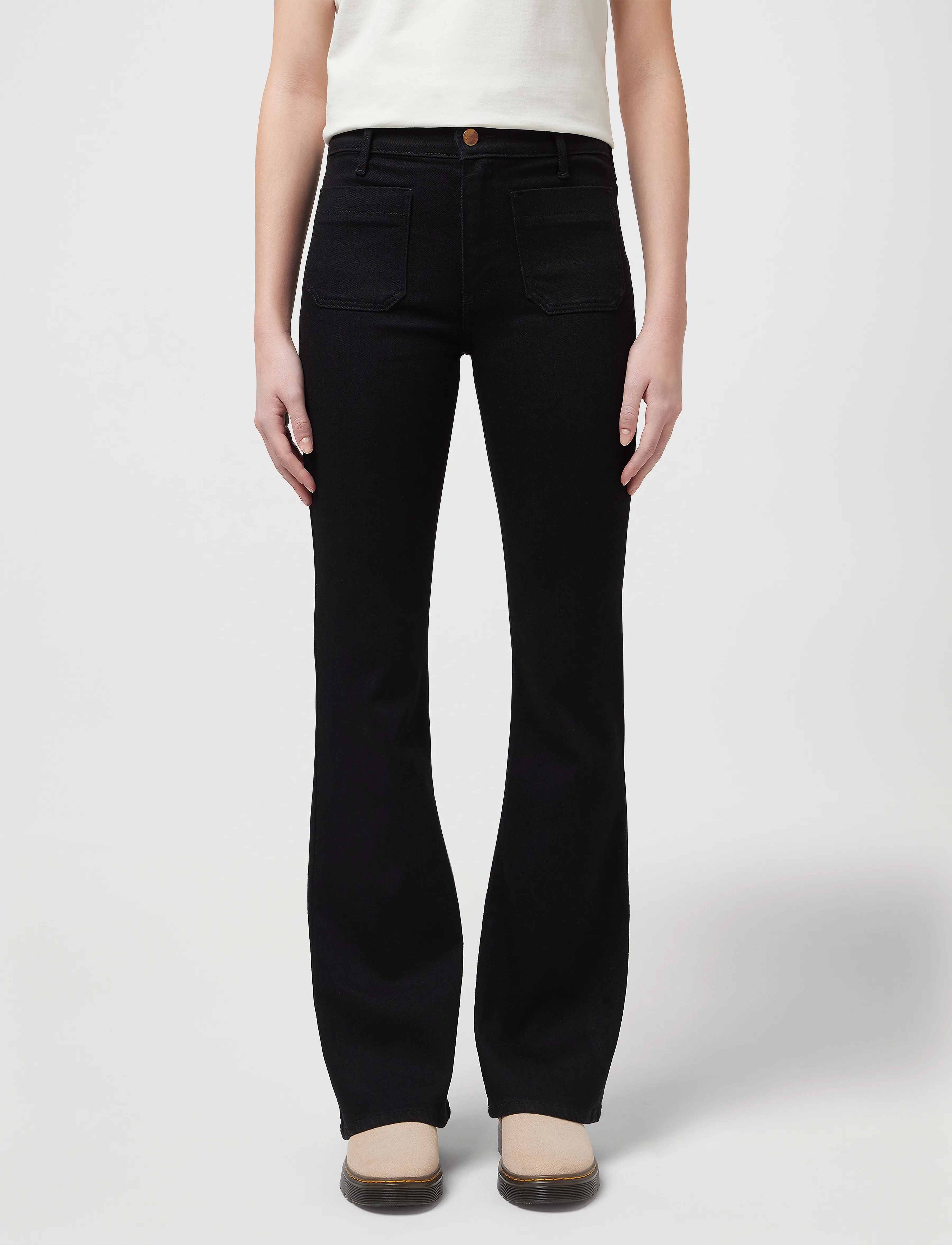 Wrangler Flare, 30 x 30, Jeans, Schwarz - Flares, Frauen