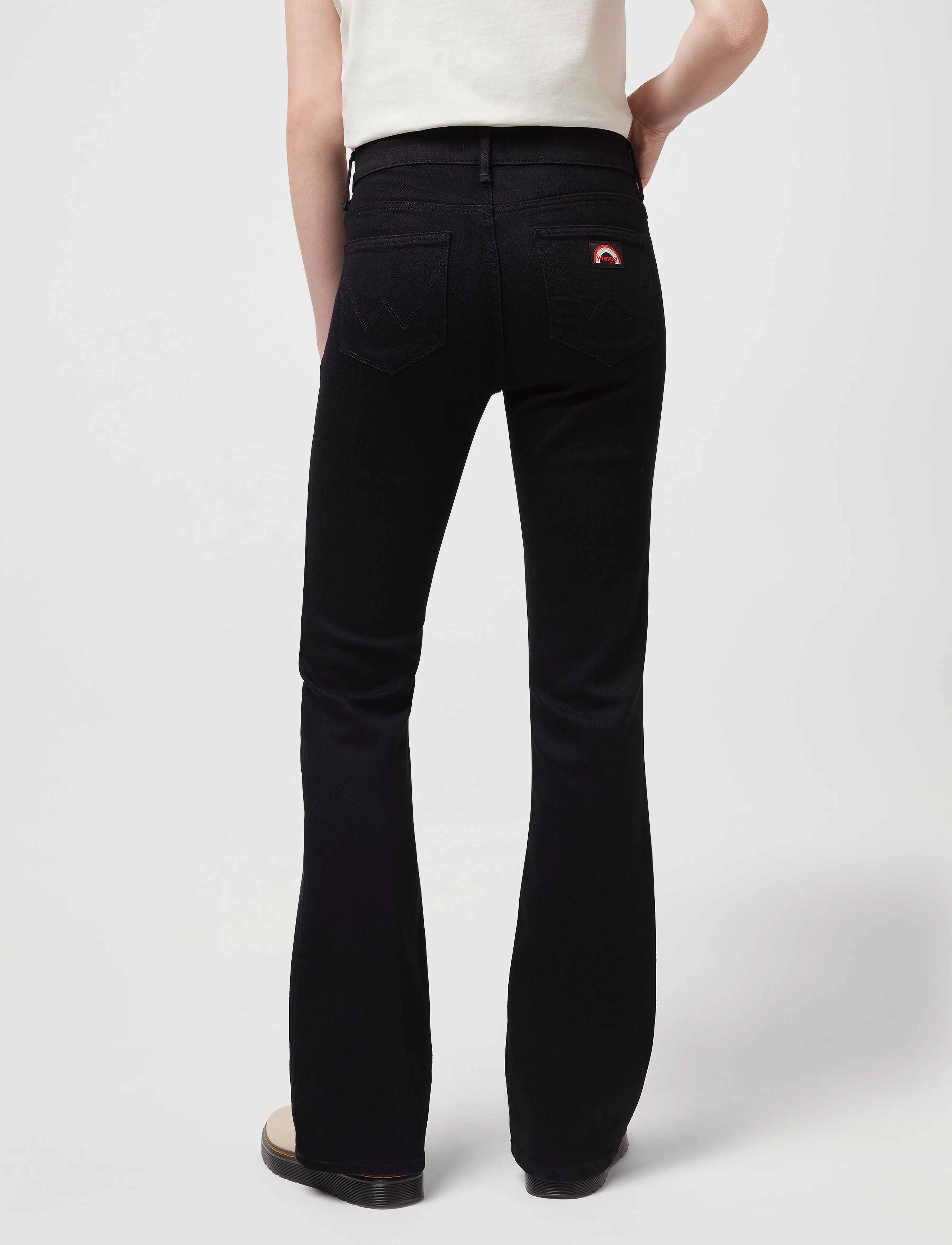 Wrangler - FLARE - flared jeans - retro black - 5
