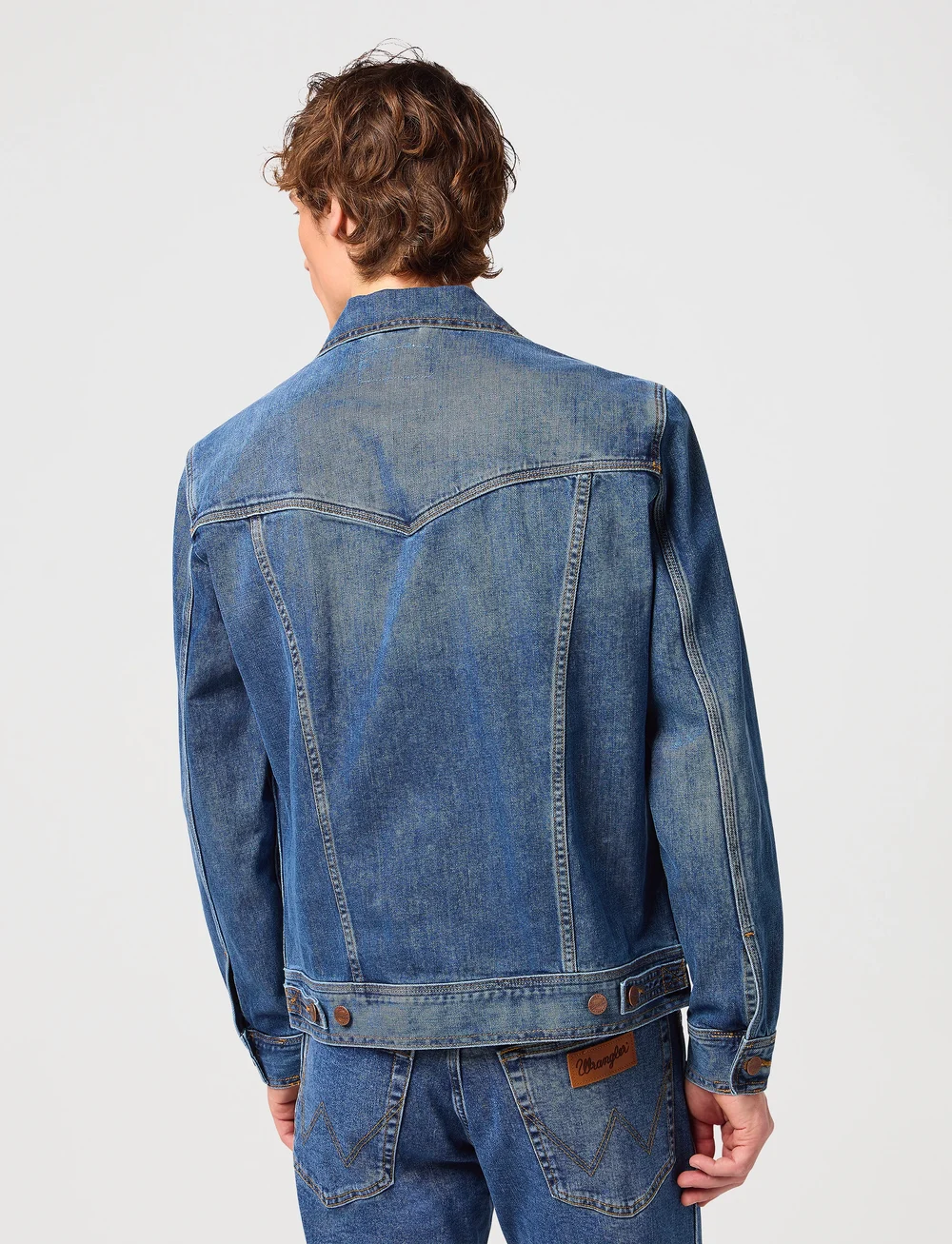 Wrangler - CLASSIC JACKET - uforede denimjakker - mid stone - 4