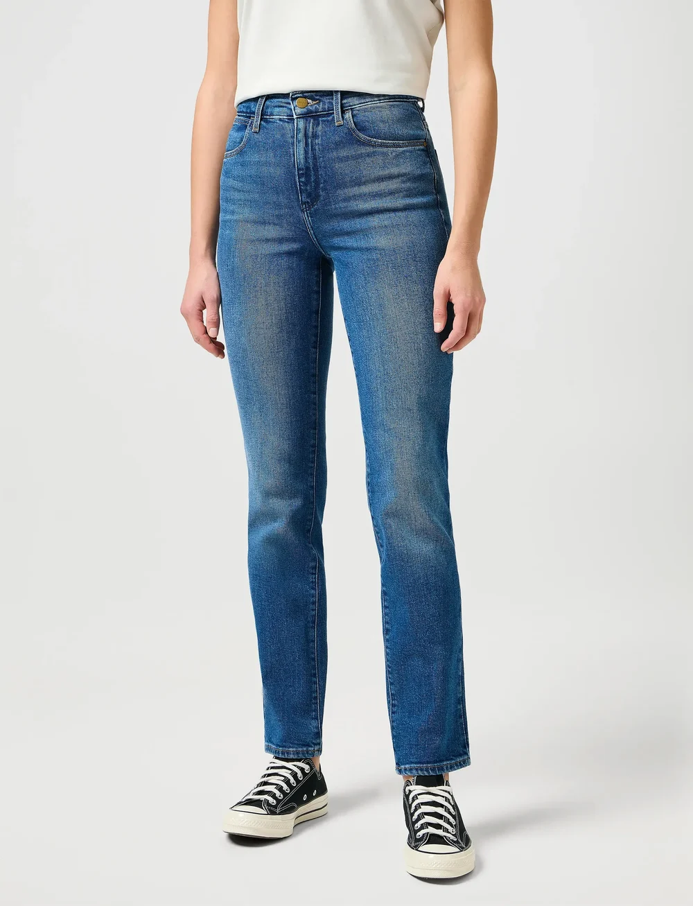 Wrangler - STRAIGHT - sirge säärega teksad - airblue - 0