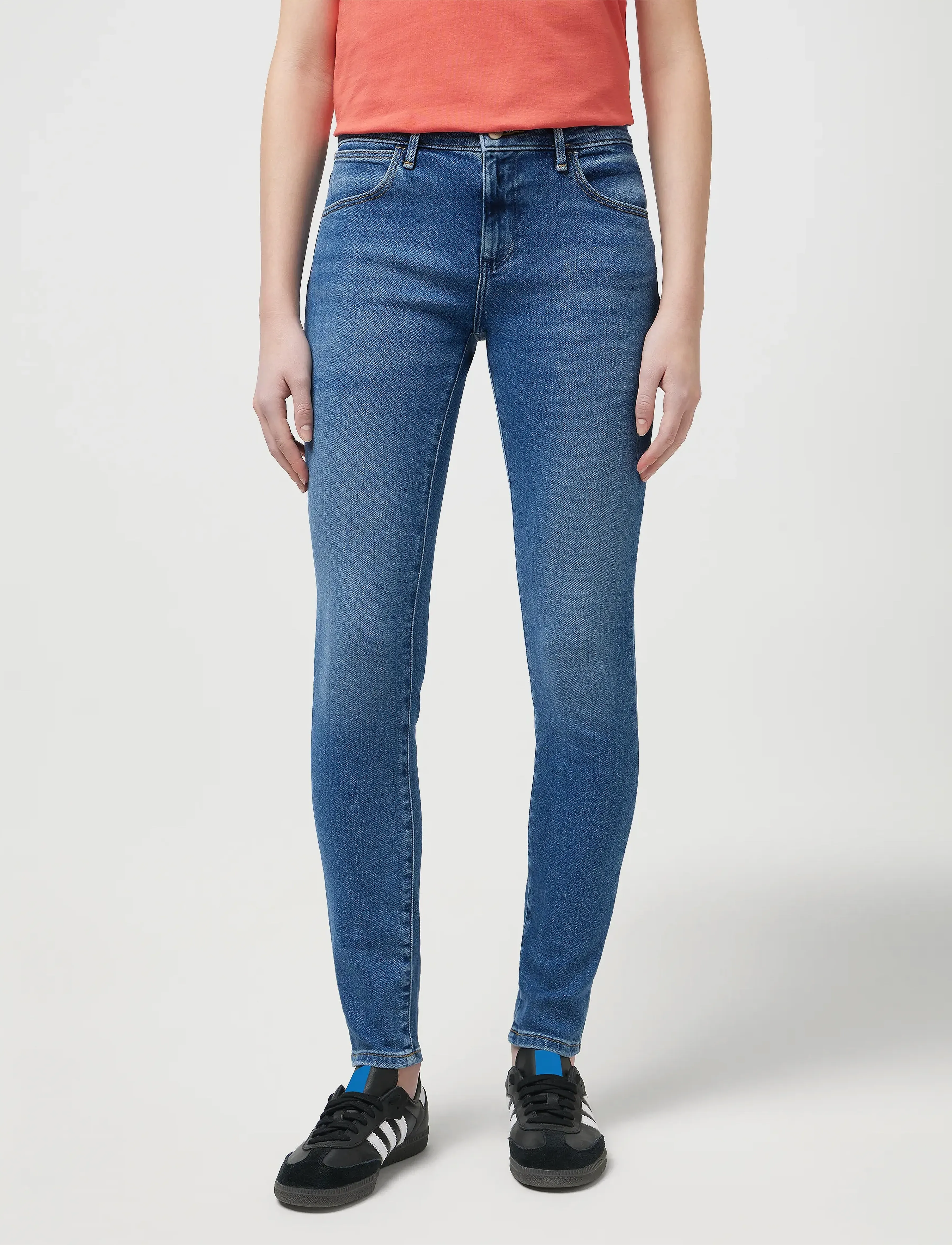 Wrangler Skinny, 24 x 32, Blue, Jeans > Skinny, Dame