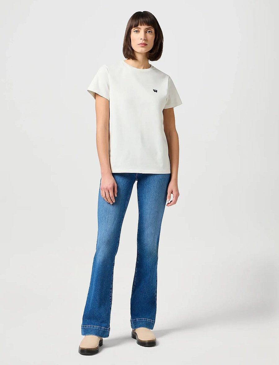 Wrangler - FLARE - džinsi ar zvanveida galiem - raven - 3