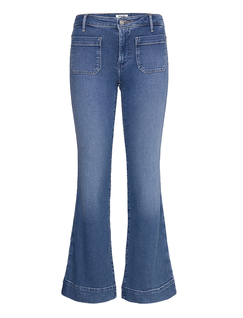 Wrangler - FLARE - alt eriti laia säärega teksad - raven - 1