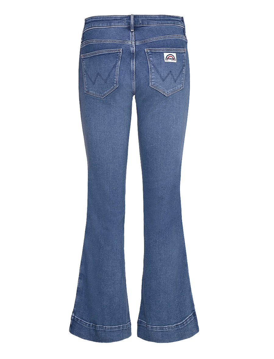 Wrangler - FLARE - leveälahkeiset farkut - raven - 2