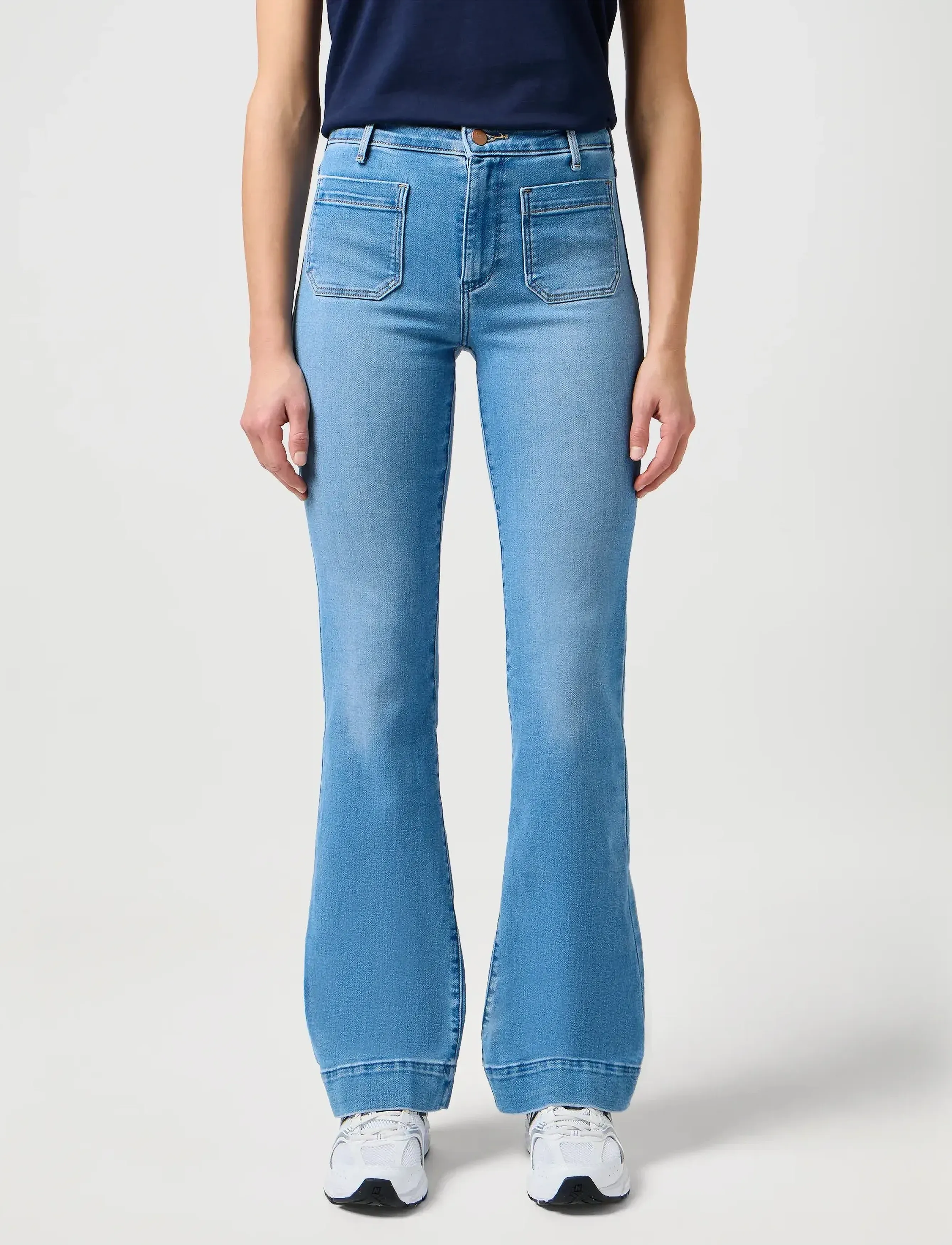 Wrangler Flare, 27 x 30, Blue, Jeans > Flares, Dame