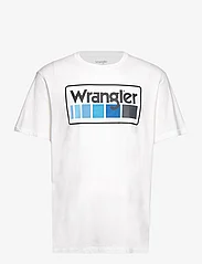 Wrangler - LOGO TEE - mažiausios kainos - worn white - 0