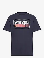 Wrangler - LOGO TEE - laveste priser - navy - 0