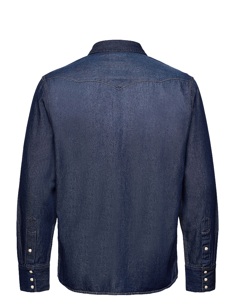 Wrangler - 27MW - jeansskjortor - dark stone - 2