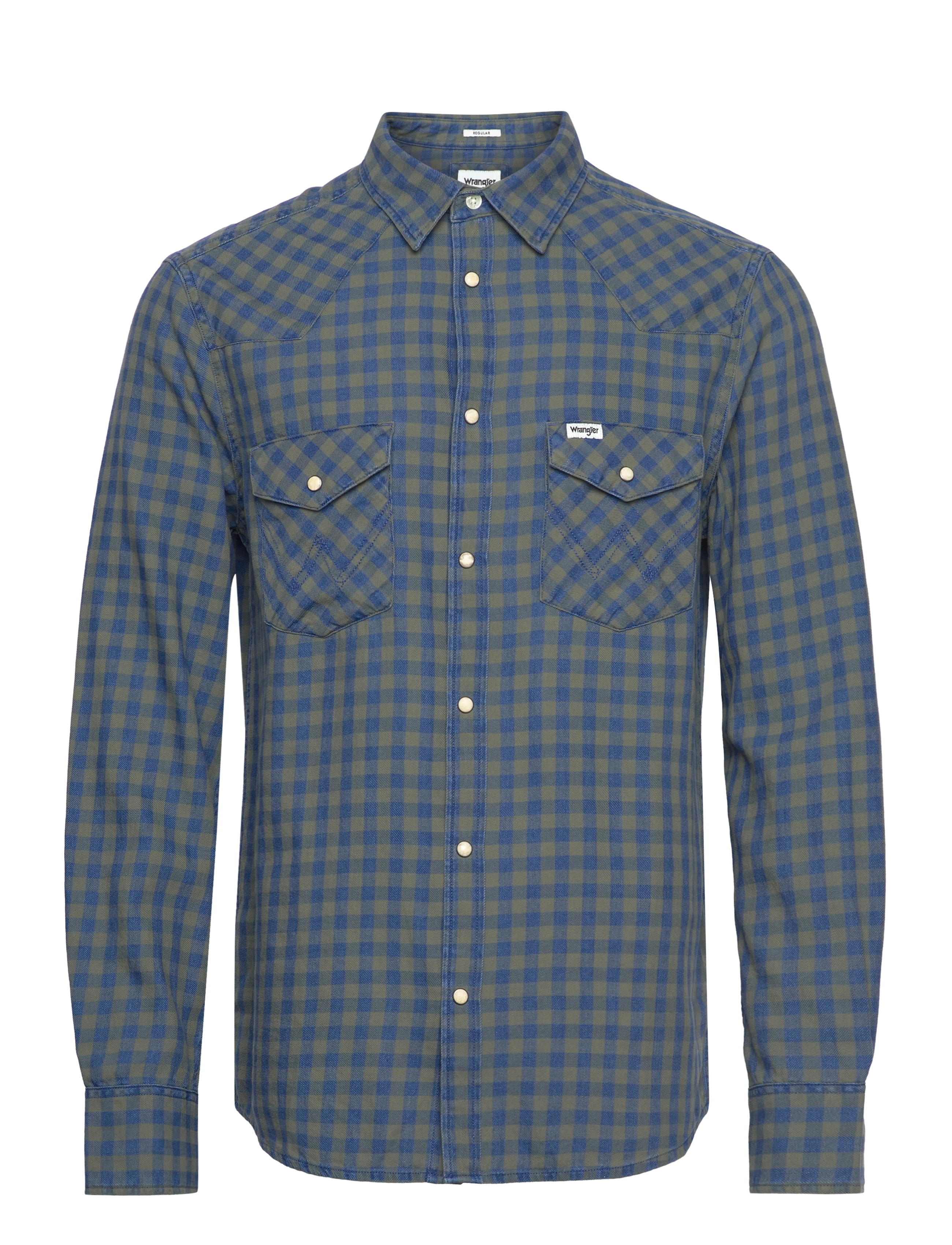 Wrangler - LS WESTERN SHIRT - mid indigo - 0