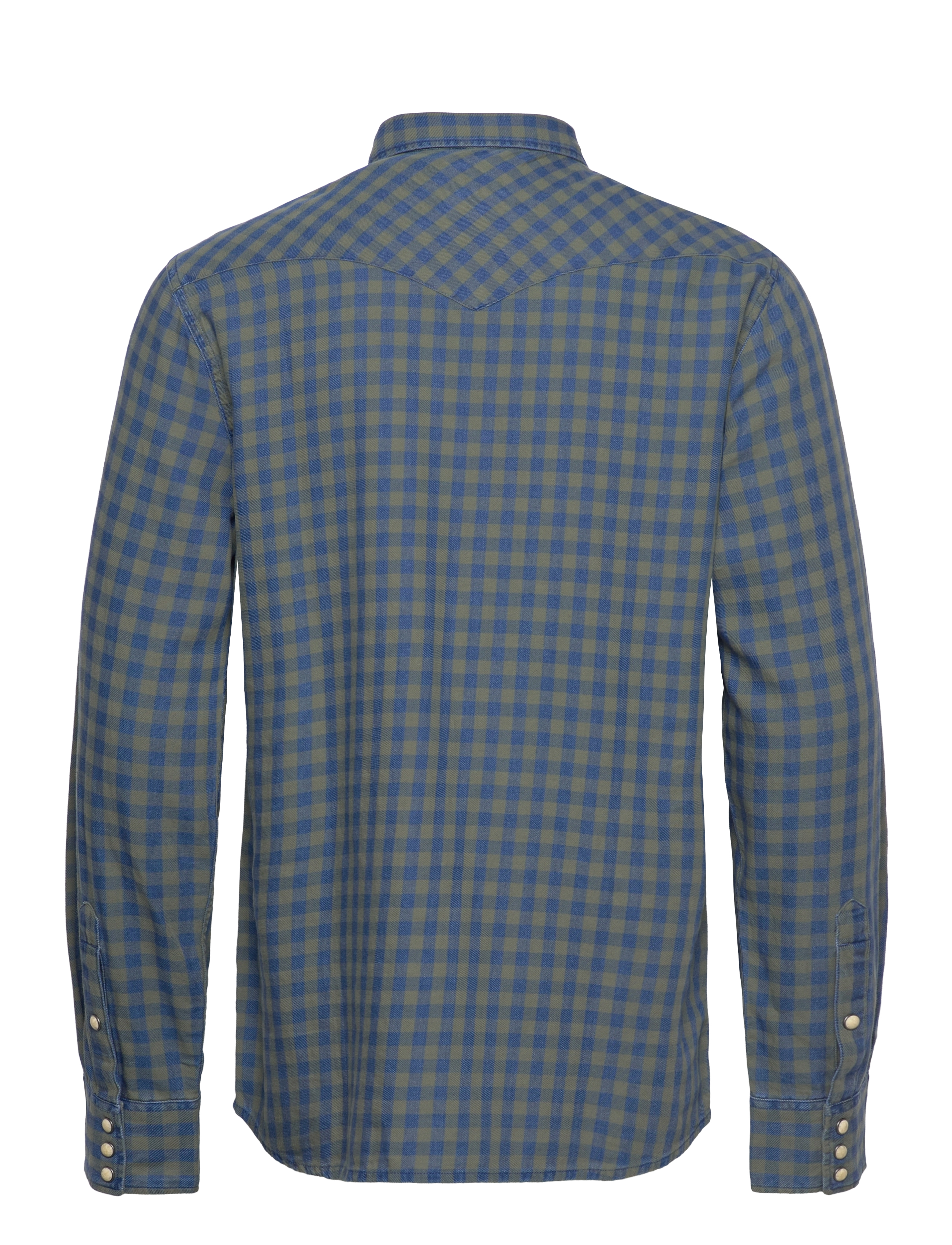 Wrangler - LS WESTERN SHIRT - mid indigo - 1