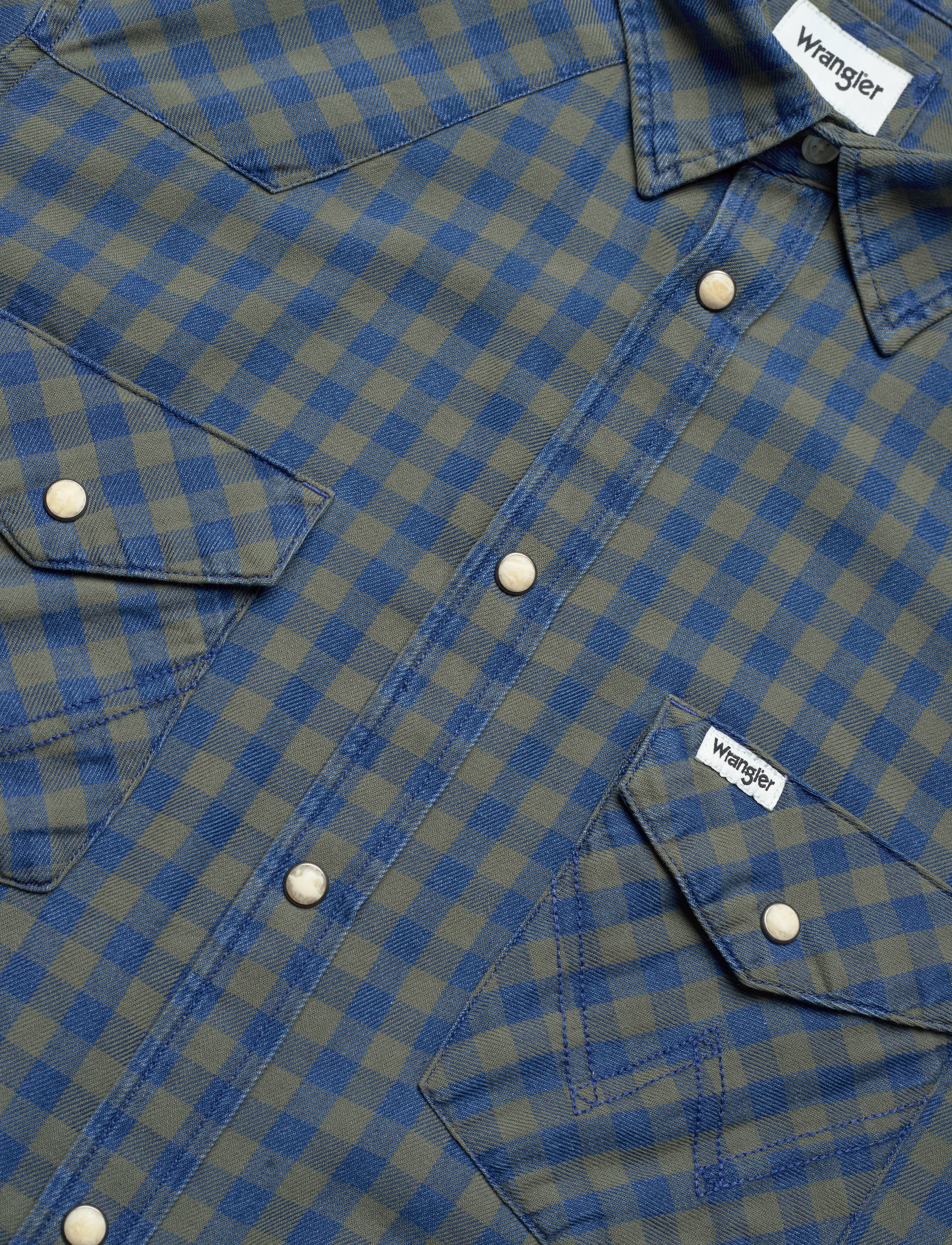 Wrangler - LS WESTERN SHIRT - mid indigo - 3