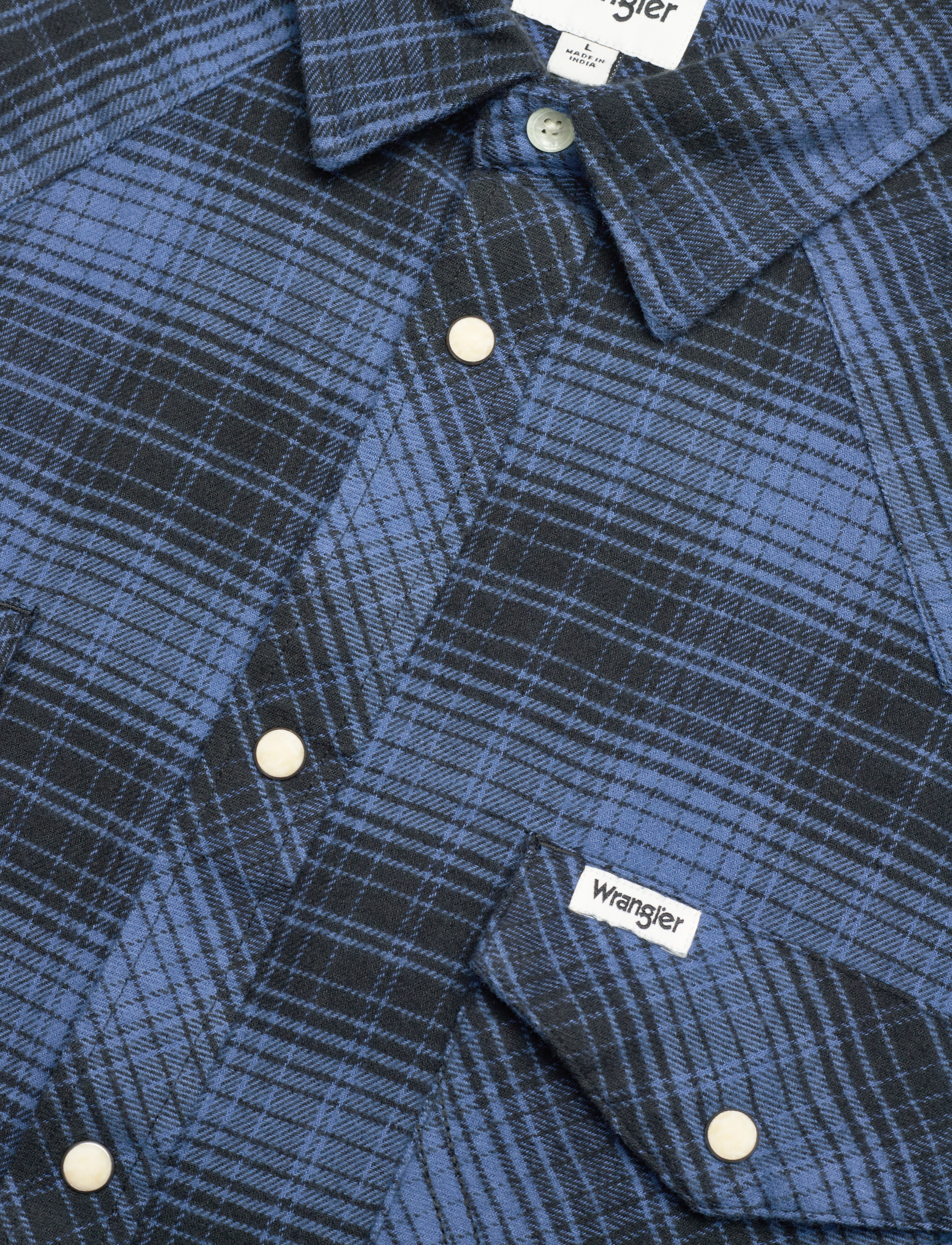 Wrangler - LS WESTERN SHIRT - federal blue - 3