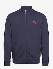 Wrangler - FUNNEL NECK ZIP - sweatshirts - real navy - 0