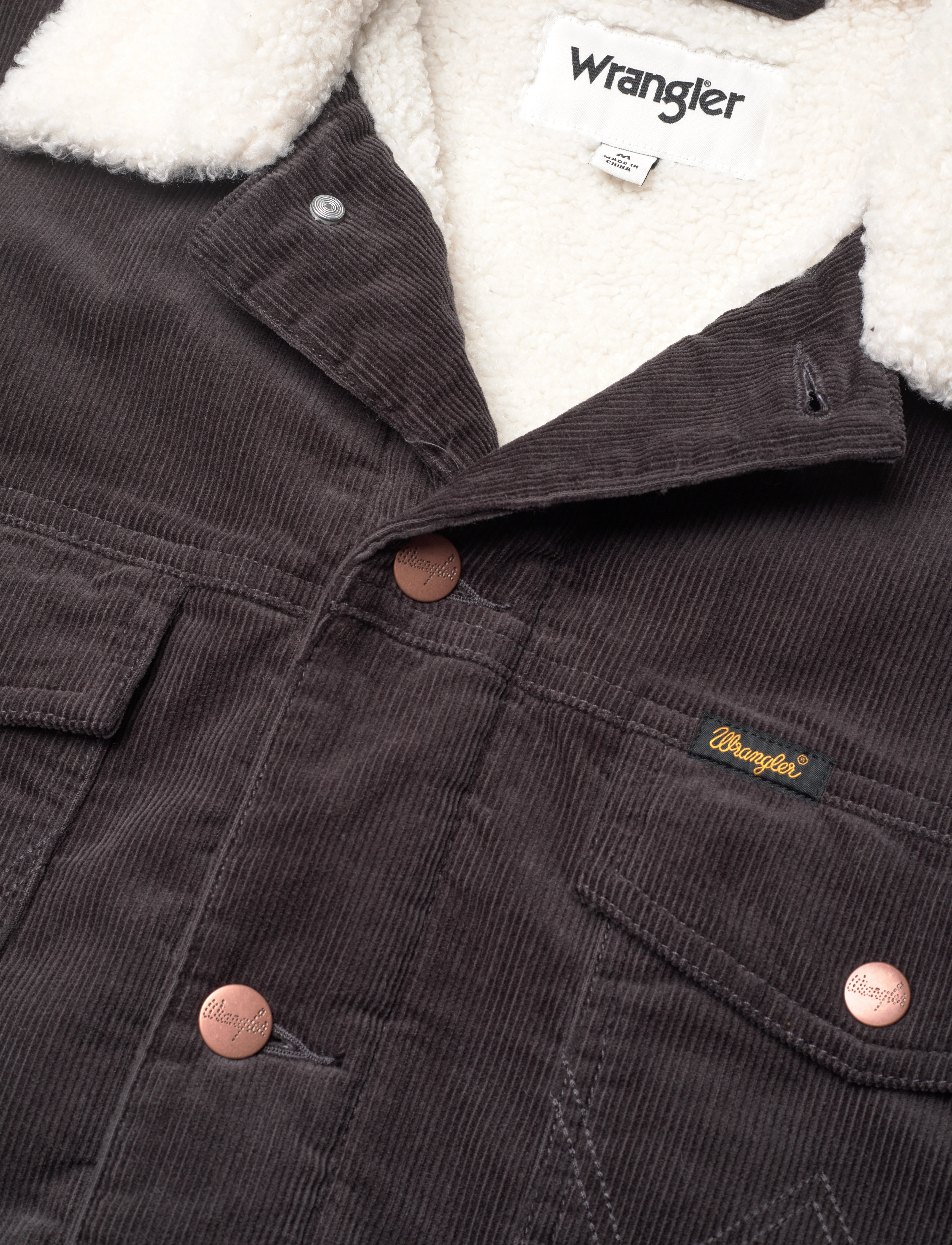 Wrangler - ANTIFIT SHERPA - faded black - 2