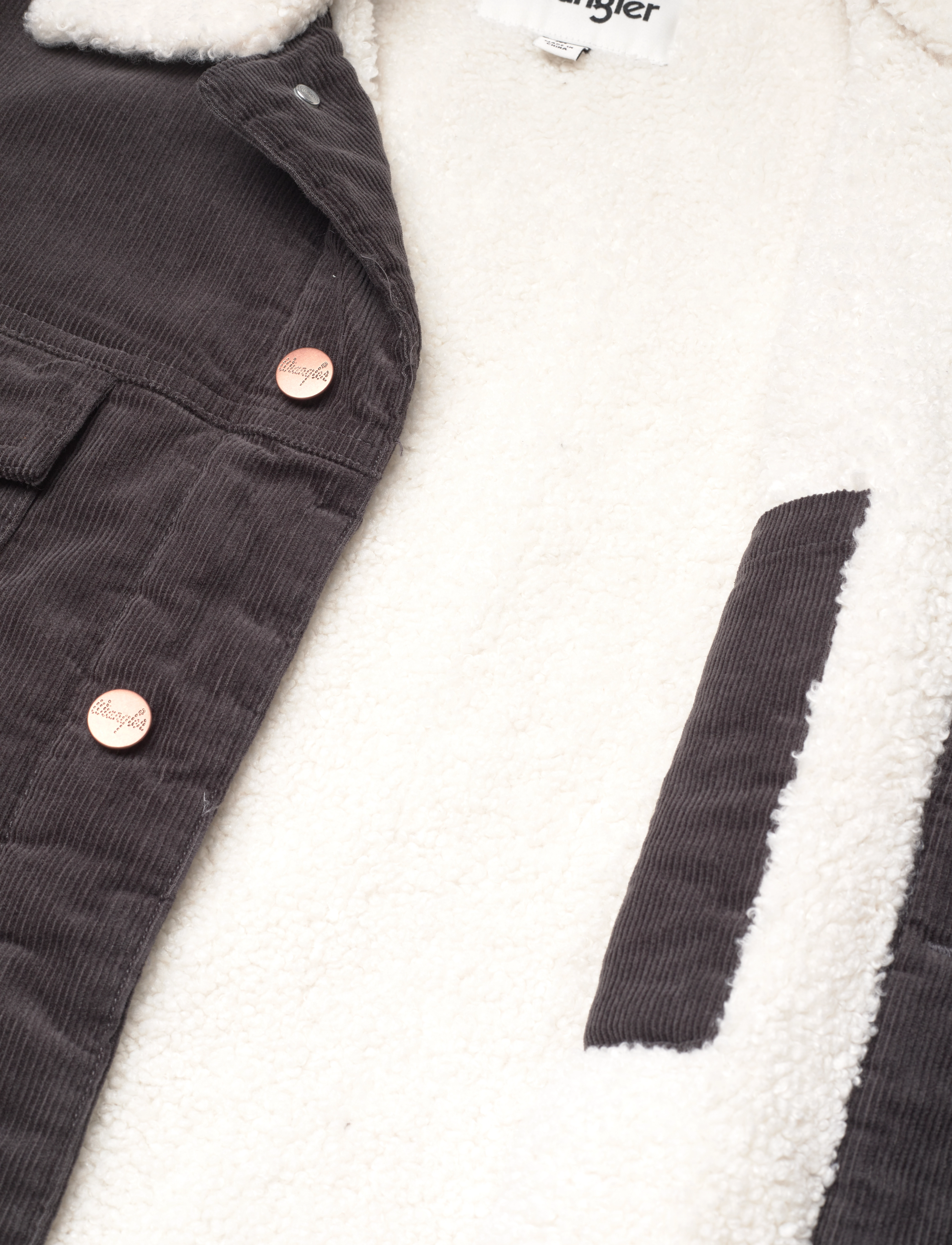 Wrangler - ANTIFIT SHERPA - faded black - 4