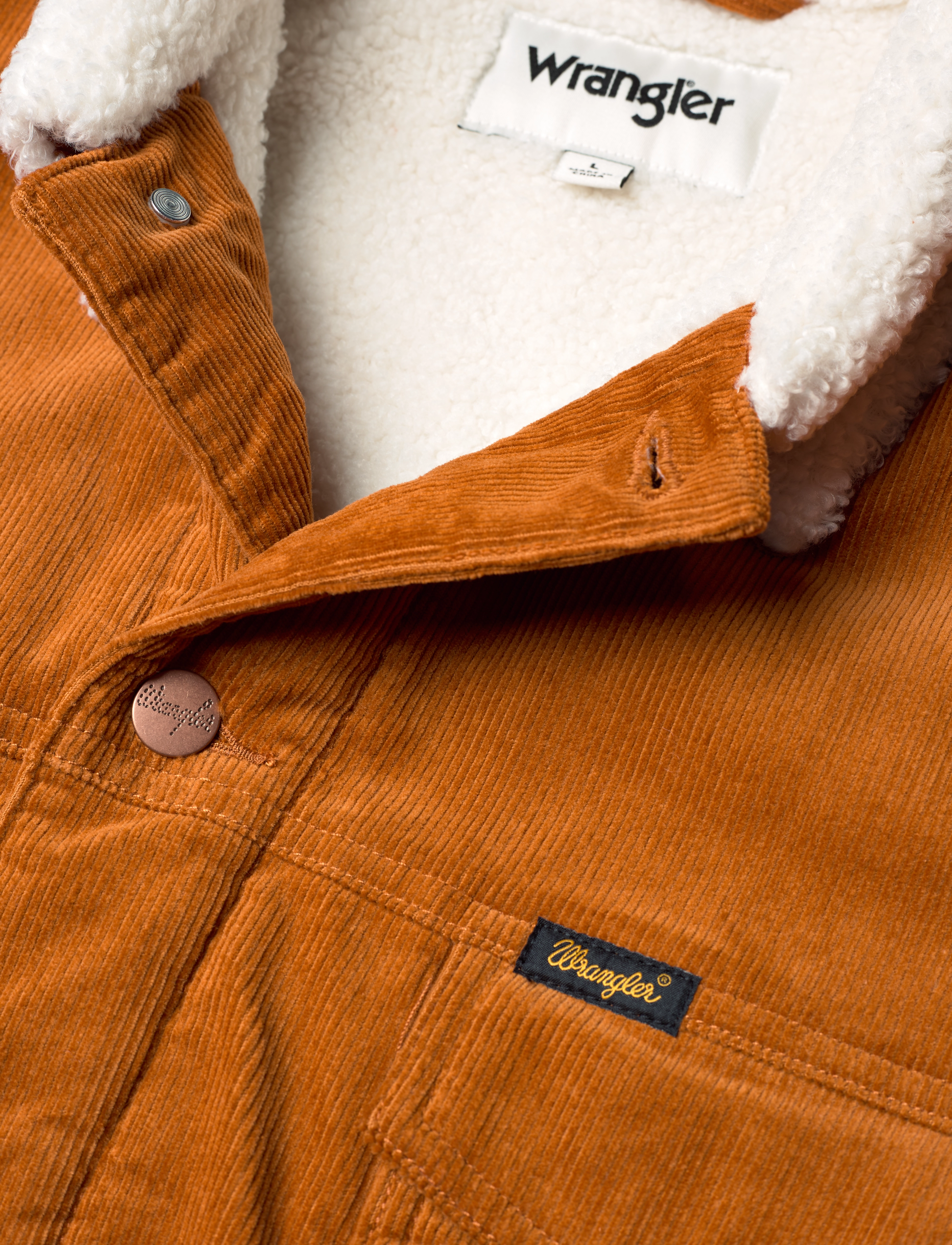 Wrangler - ANTIFIT SHERPA - leather brown​ - 2