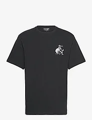 Wrangler - BRANDED TEE - t-shirts - black - 0