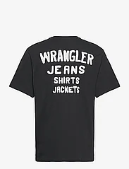 Wrangler - BRANDED TEE - t-shirts - black - 1