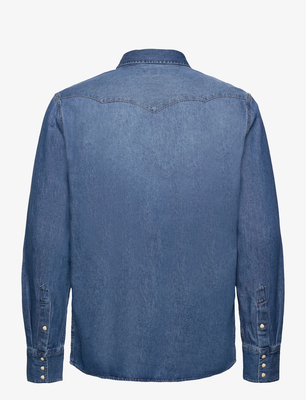 Wrangler - 27MW - denim shirts - icon mid stone - 2