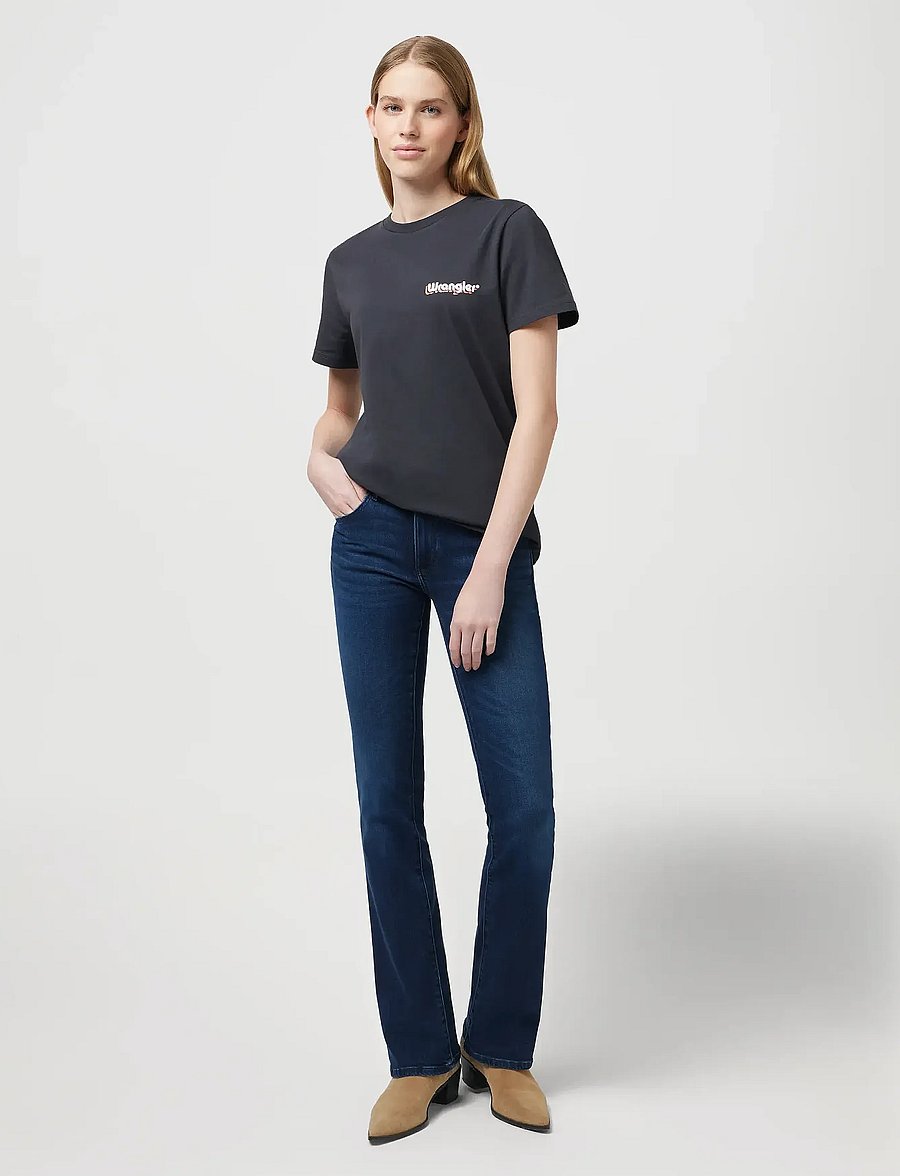 Wrangler - BOOTCUT - alt laienevad teksad - nightshade - 3