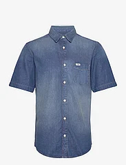 Wrangler - SS 1 PKT SHIRT - short-sleeved shirts - mid stone - 0