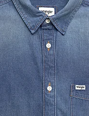 Wrangler - SS 1 PKT SHIRT - short-sleeved shirts - mid stone - 2