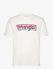 Wrangler - GRAPHIC TEE - laveste priser - worn white - 0