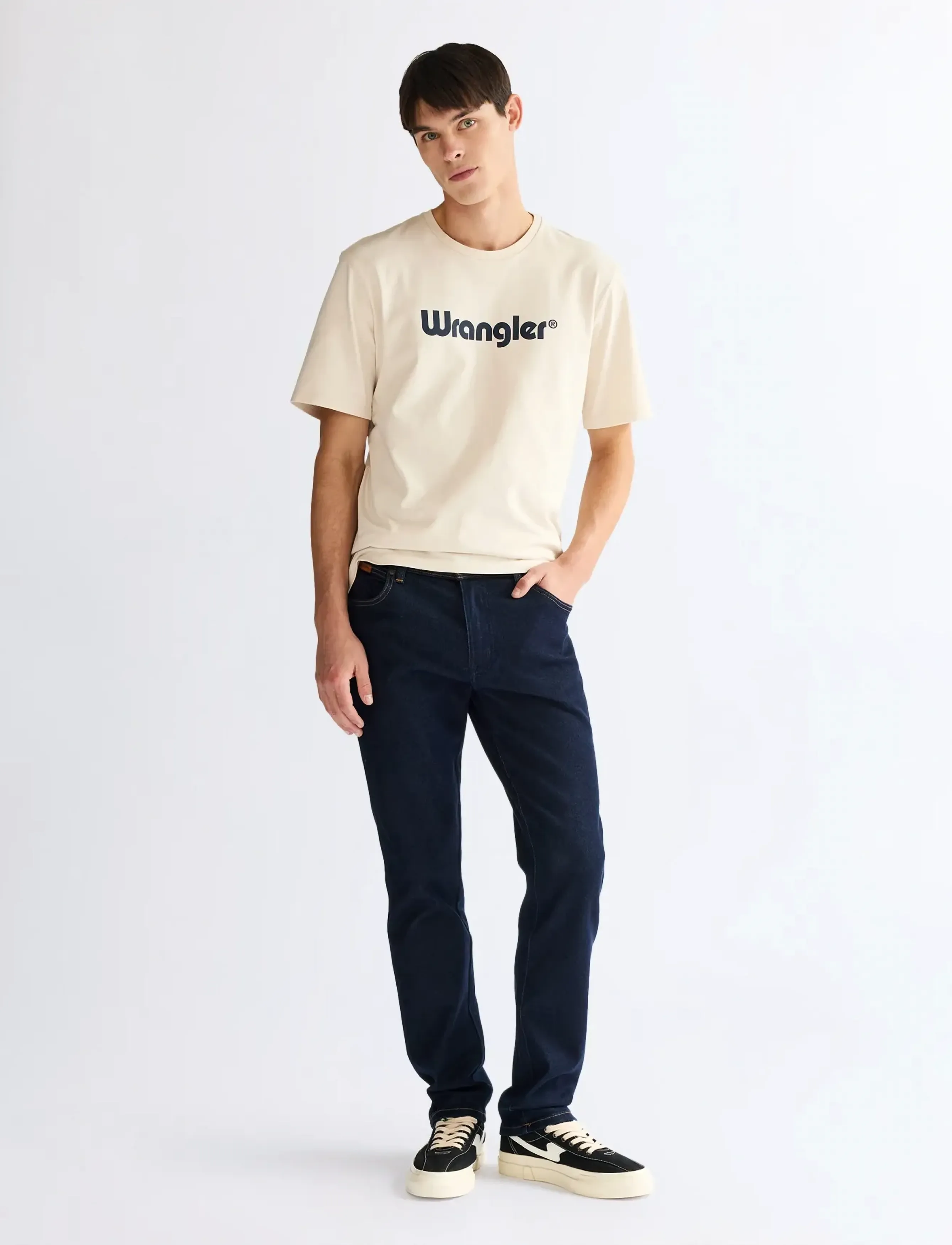Wrangler - LOGO TEE - short-sleeved t-shirts - white - 3