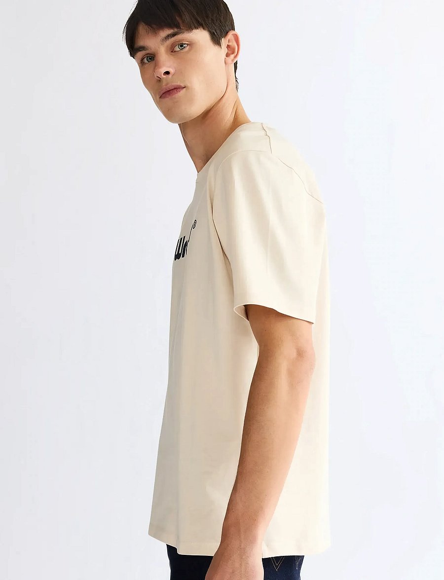Wrangler - LOGO TEE - lühikeste varrukatega t-särgid - white - 5