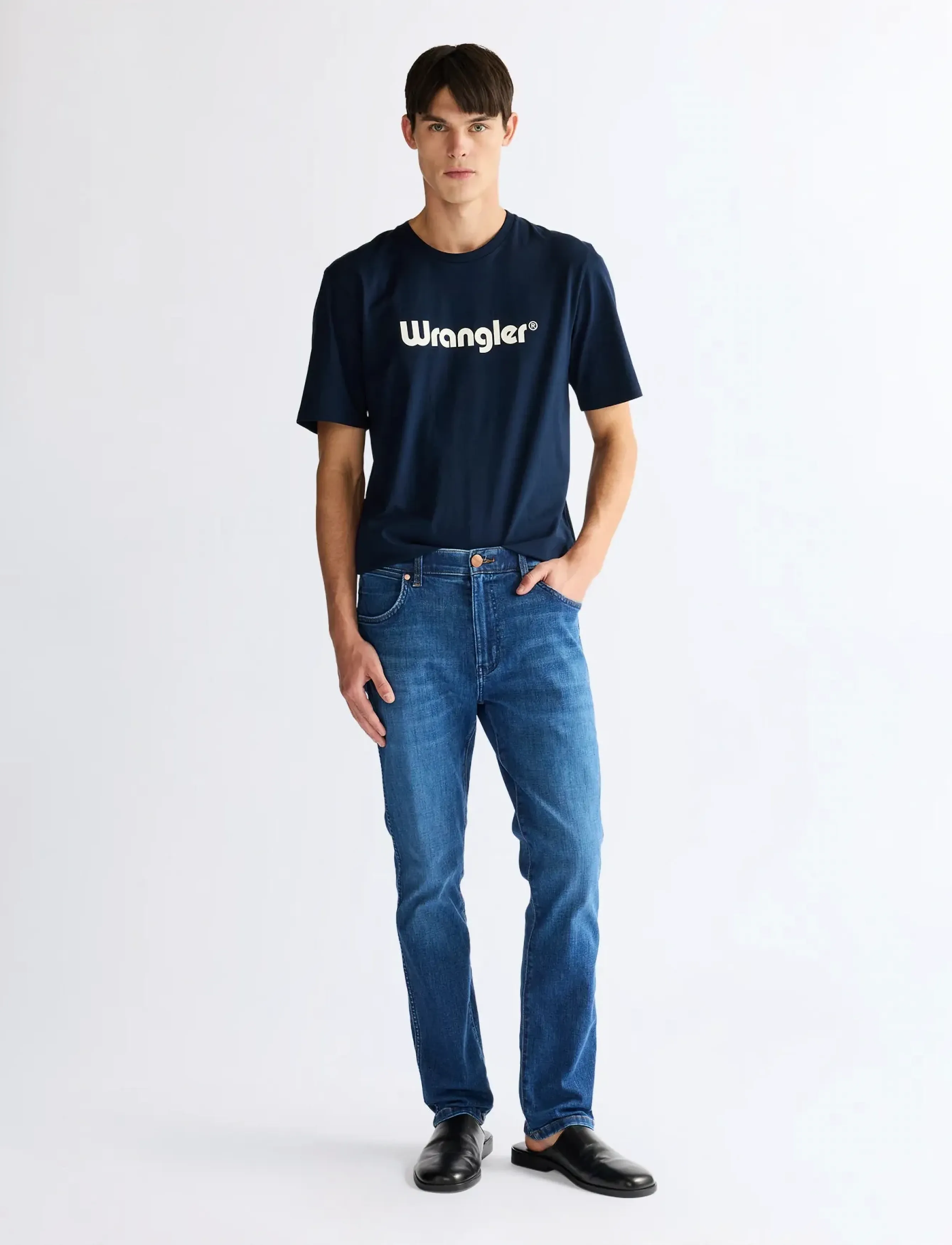 Wrangler - LOGO TEE - lowest prices - navy - 3