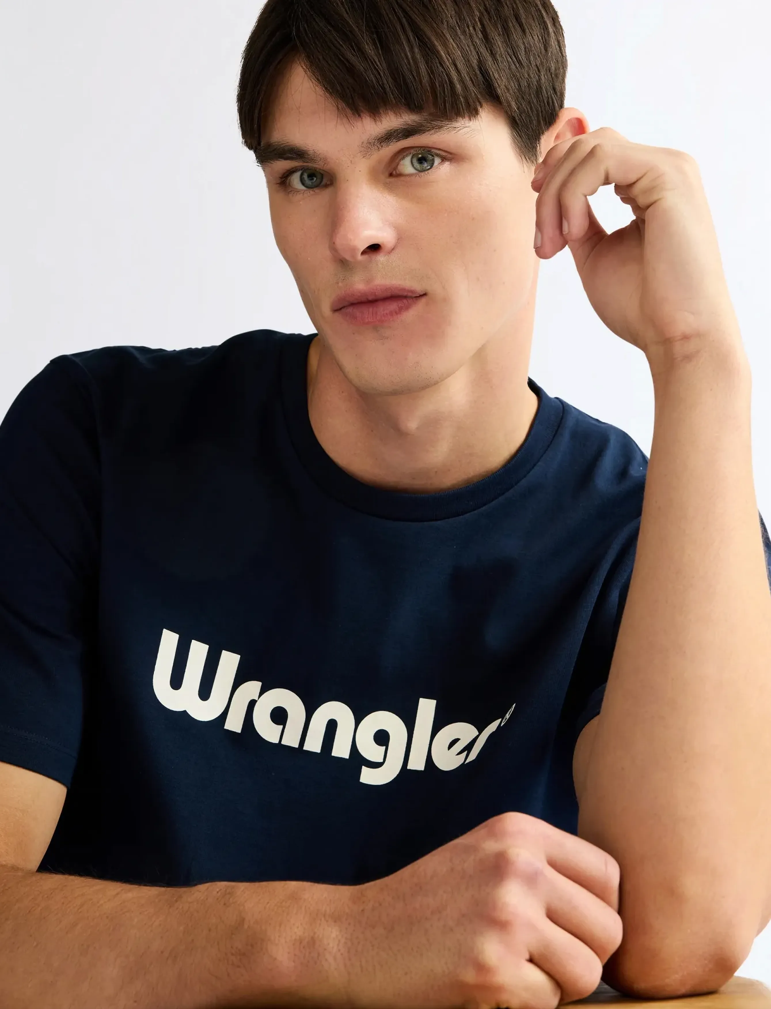 WRANGLER Logo Tee t-shirts - bas herr – bild 5