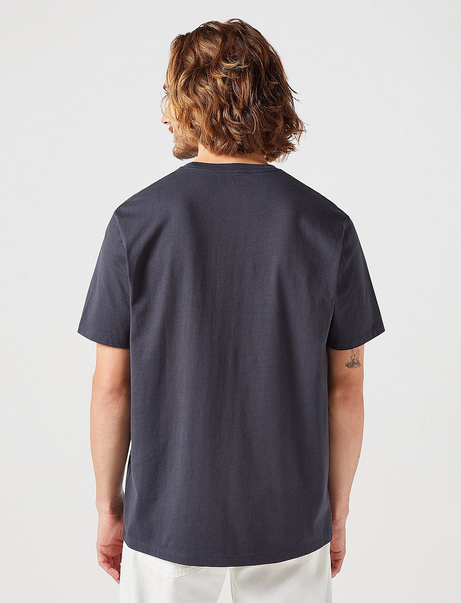 Wrangler - LOGO TEE - lühikeste varrukatega t-särgid - black - 4