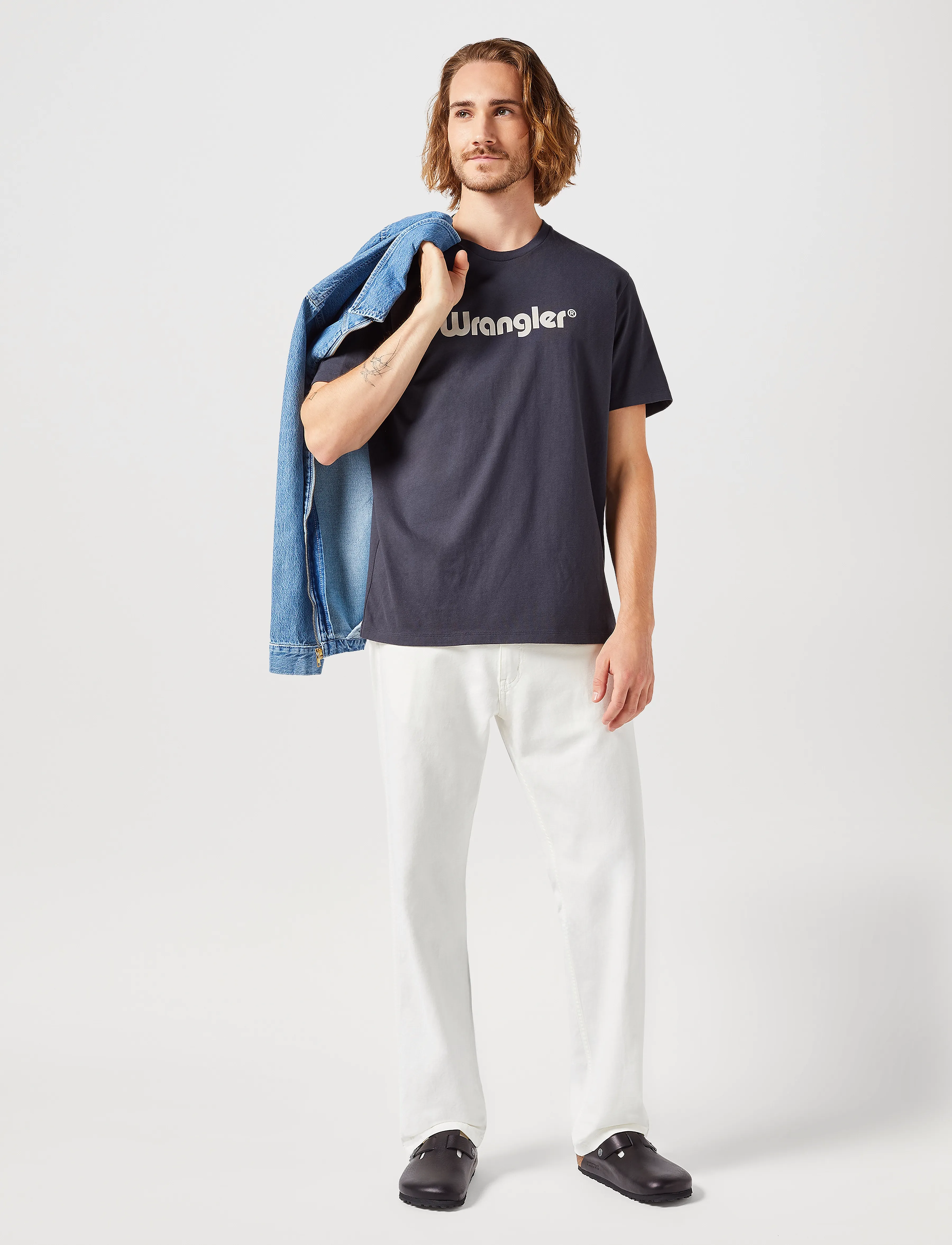WRANGLER Logo Tee t-shirts - bas herr – bild 5